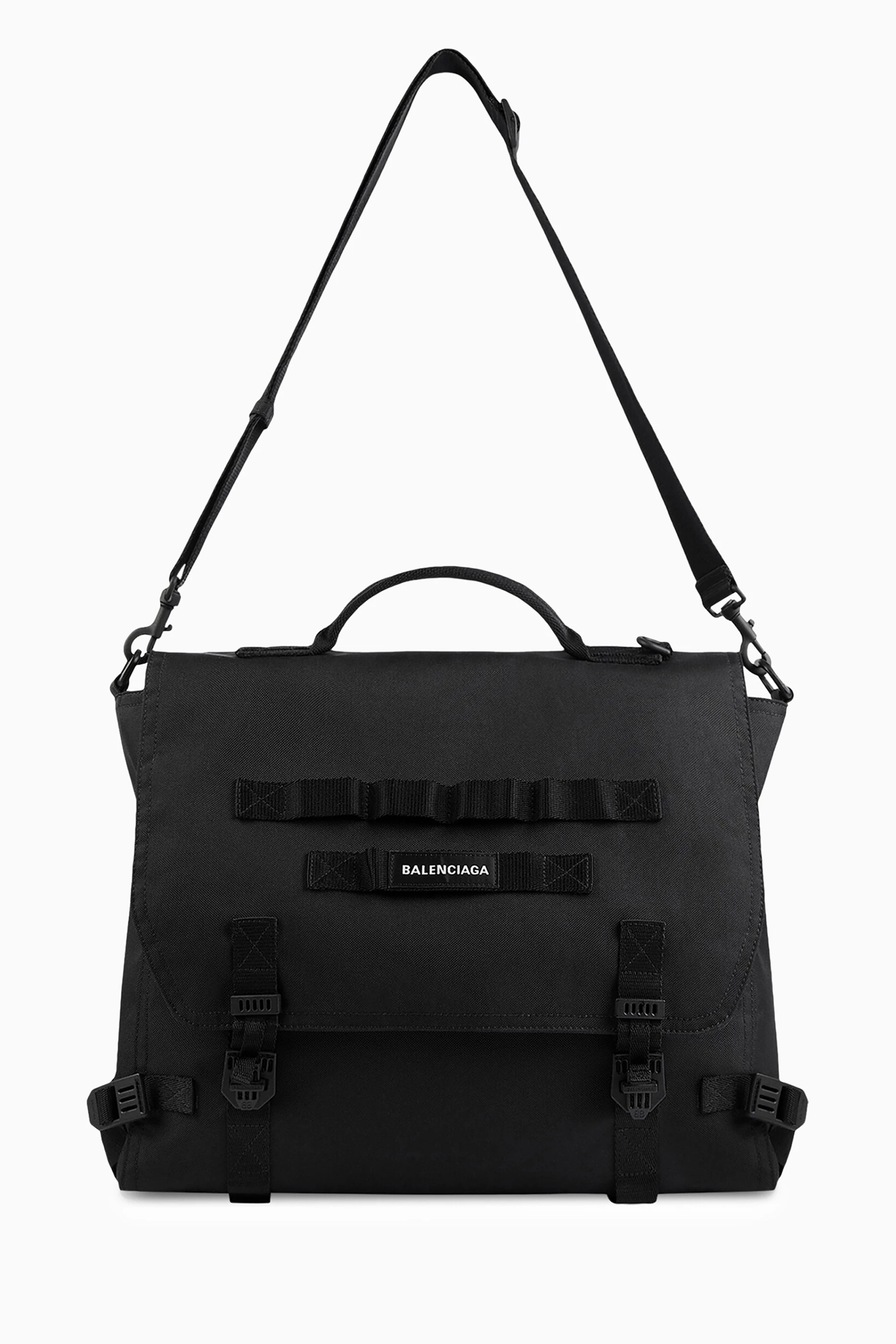 Buy Balenciaga Black Large Army Messenger Bag in Recycled Nylon for Men in UAE Ounass