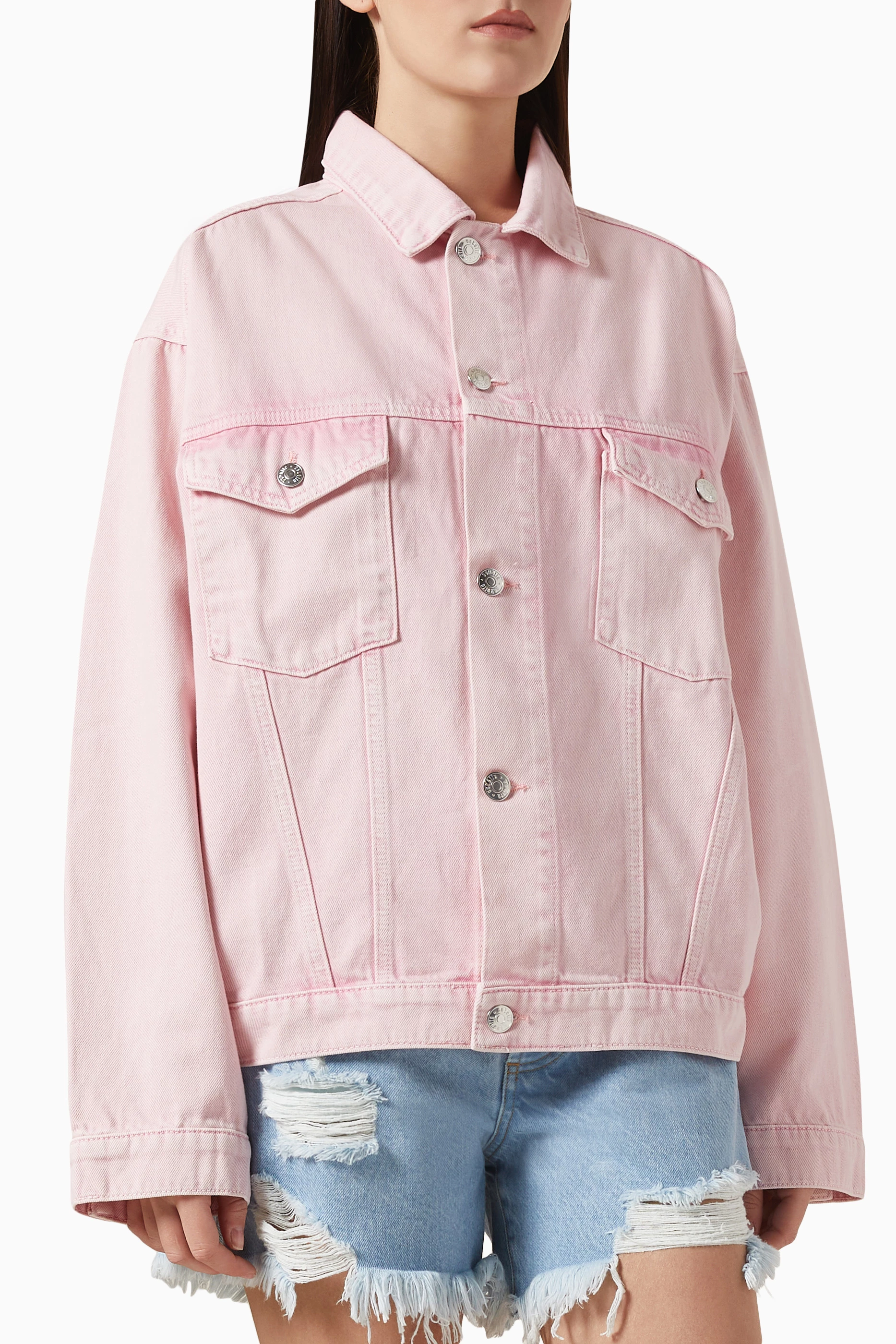 Oversized hot sale pink jacket