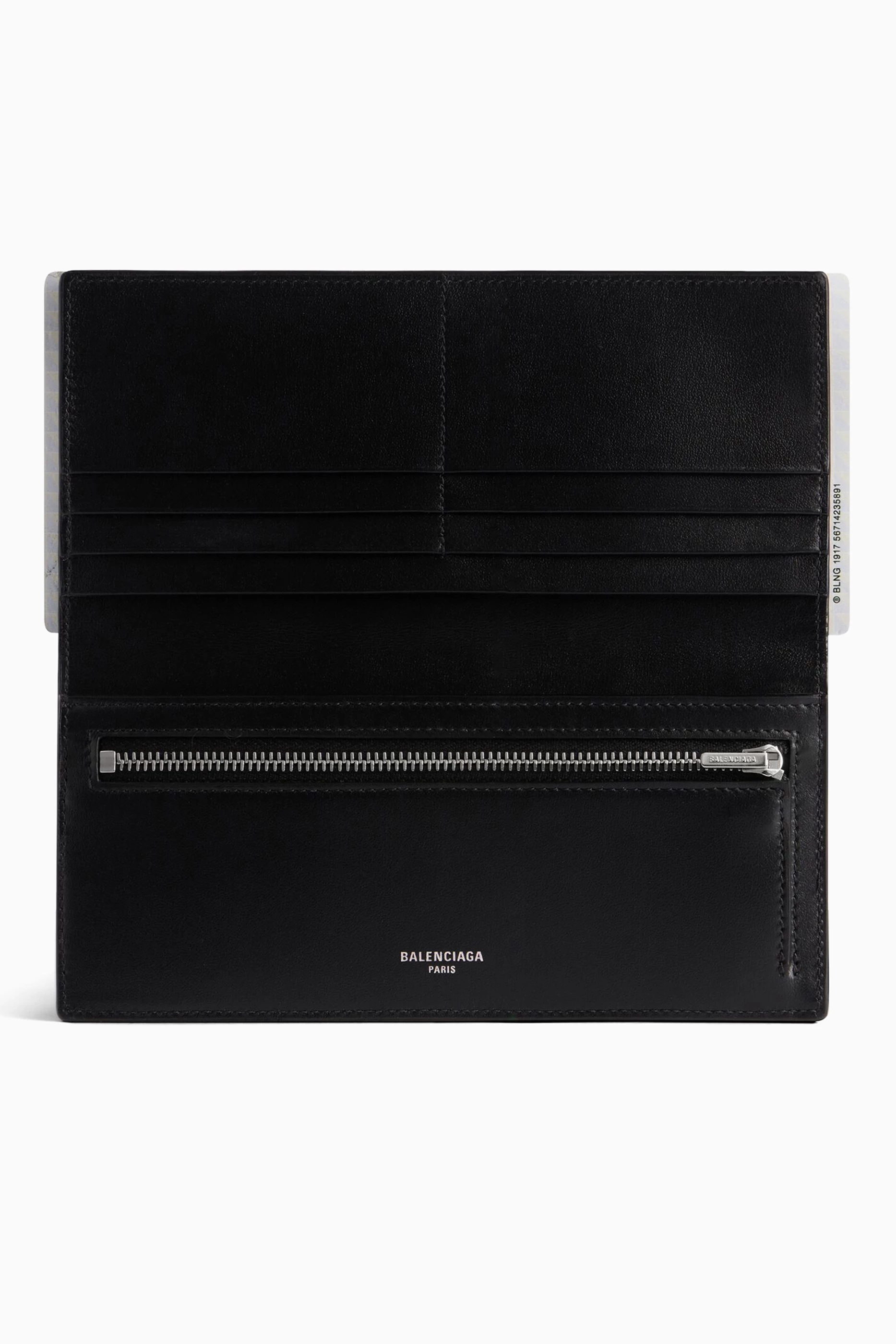 Buy Balenciaga Black Passport Long Wallet in Calfskin for Men in UAE Ounass