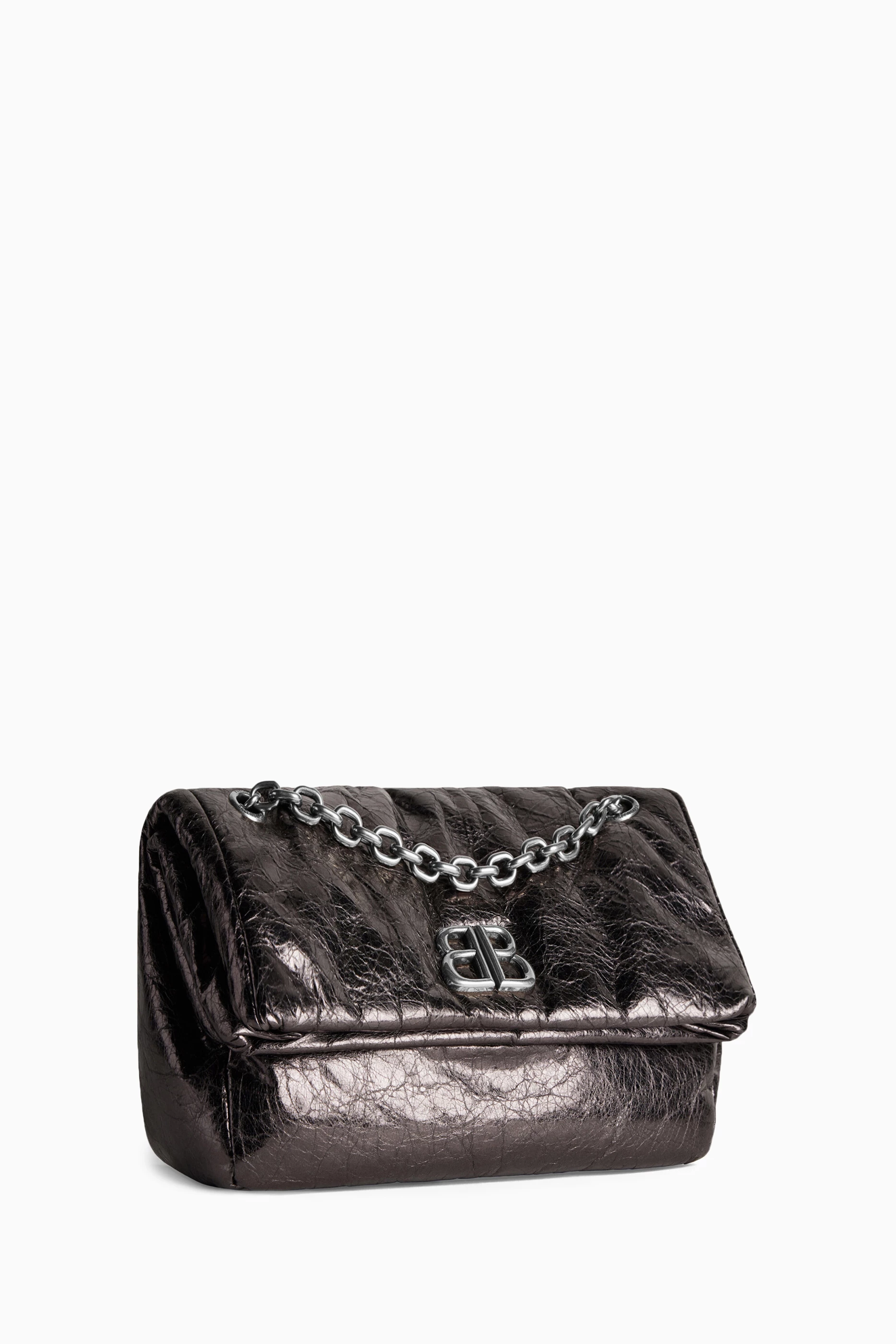 Buy Balenciaga Grey Medium Monaco Chain Bag in Arena Calfskin for Women in UAE Ounass