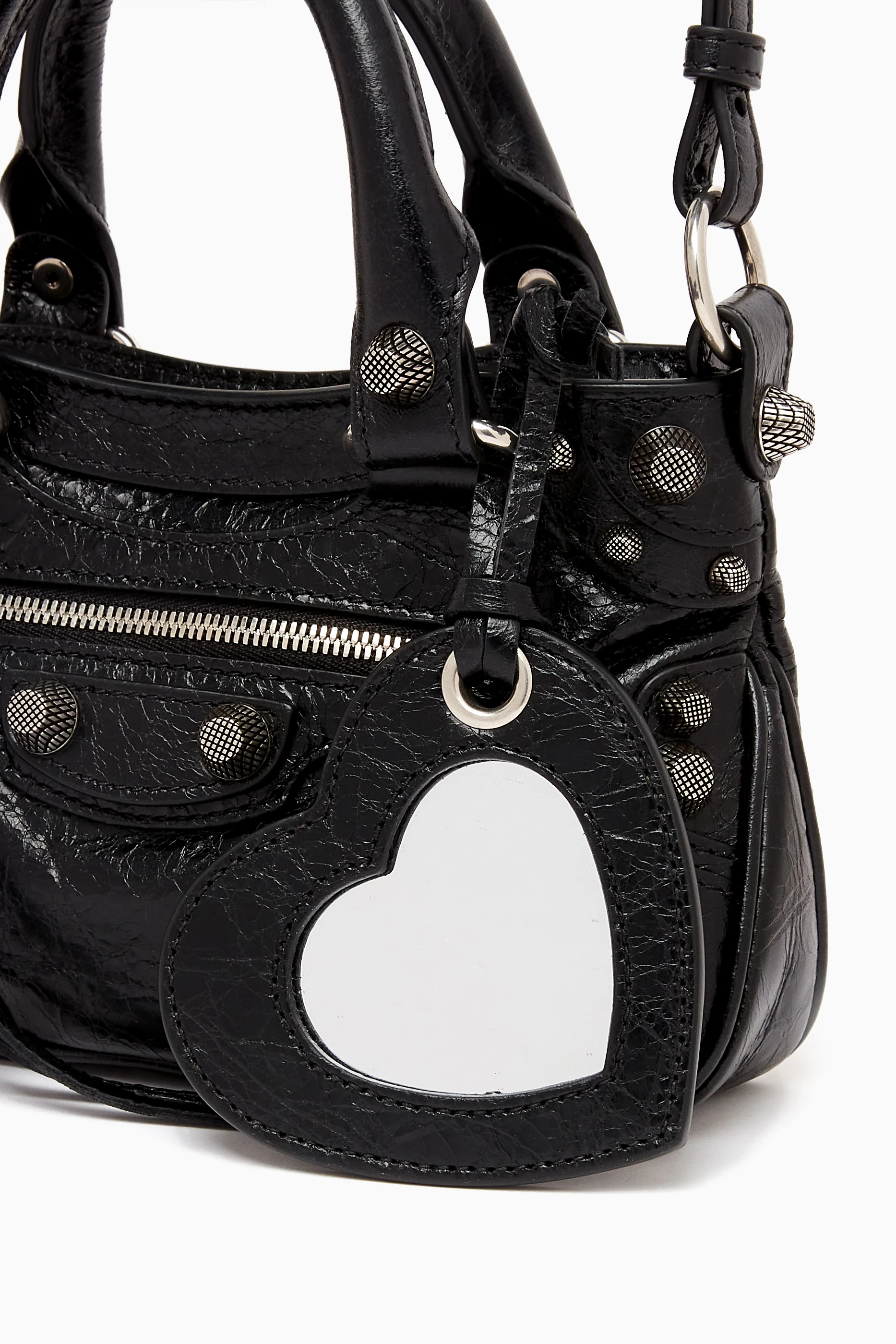 Buy Balenciaga Black Mini Neo Cagole Tote Bag in Arena Lambskin for Women in UAE Ounass