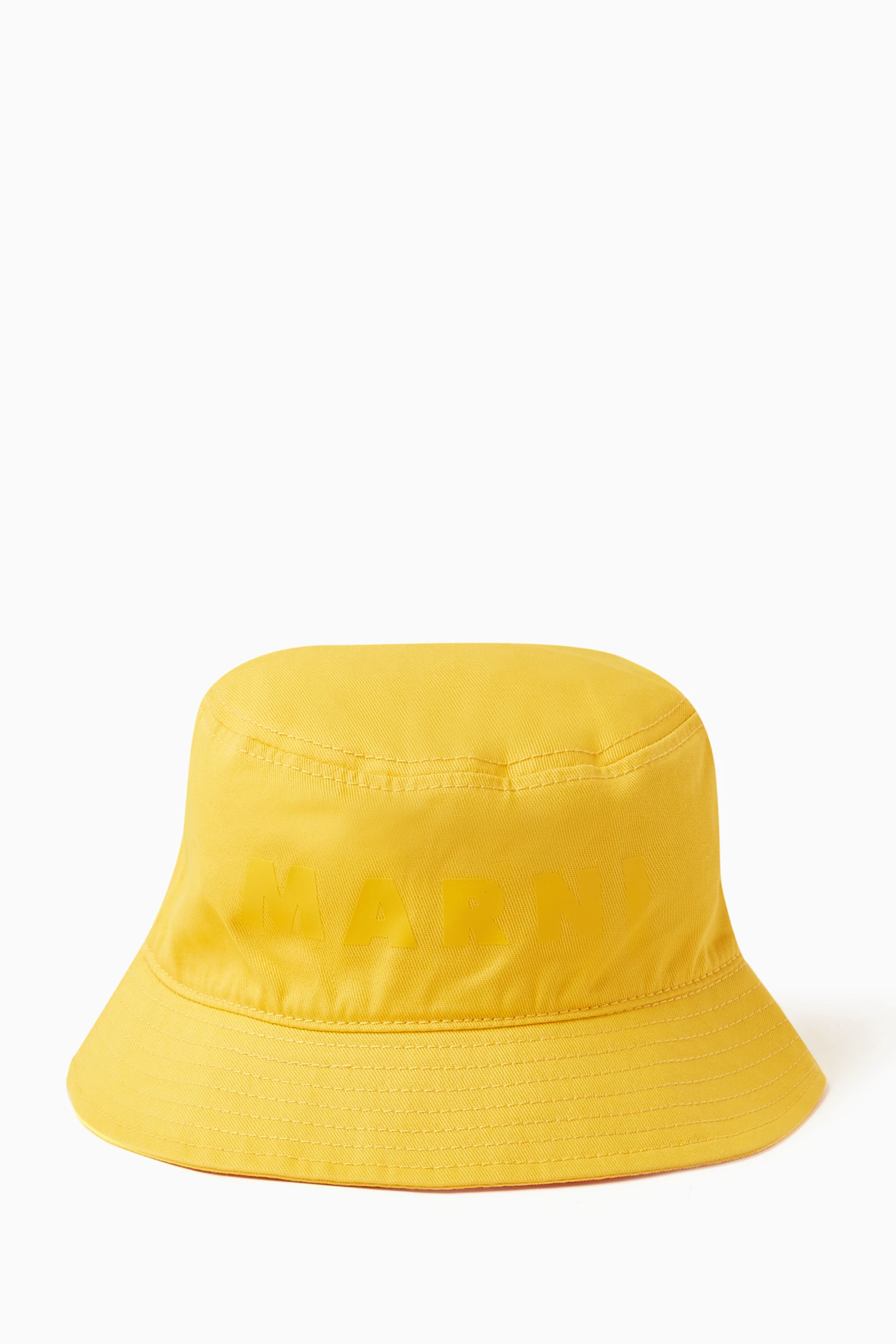 Bucket shop hat yellow