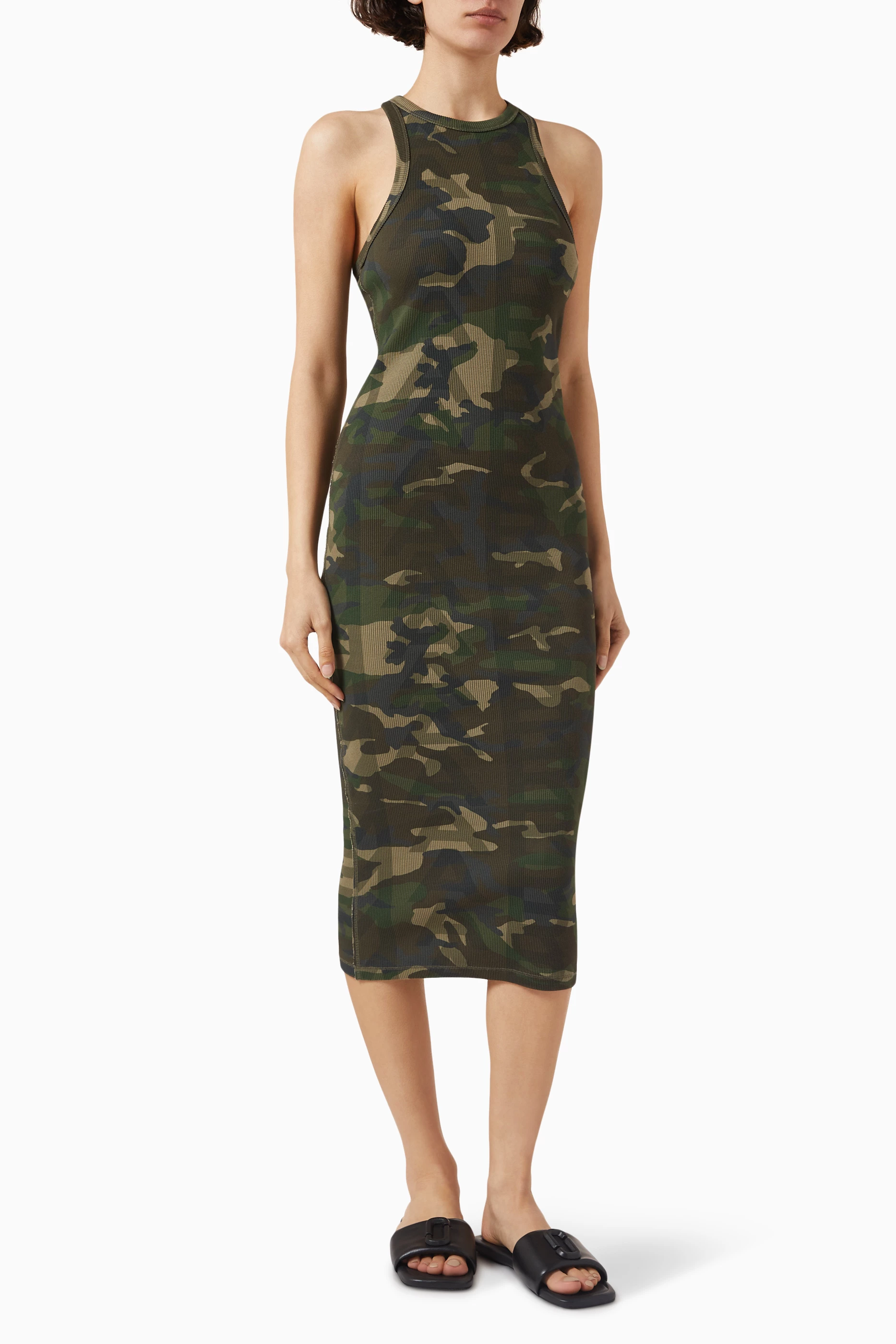 Camo midi dress clearance