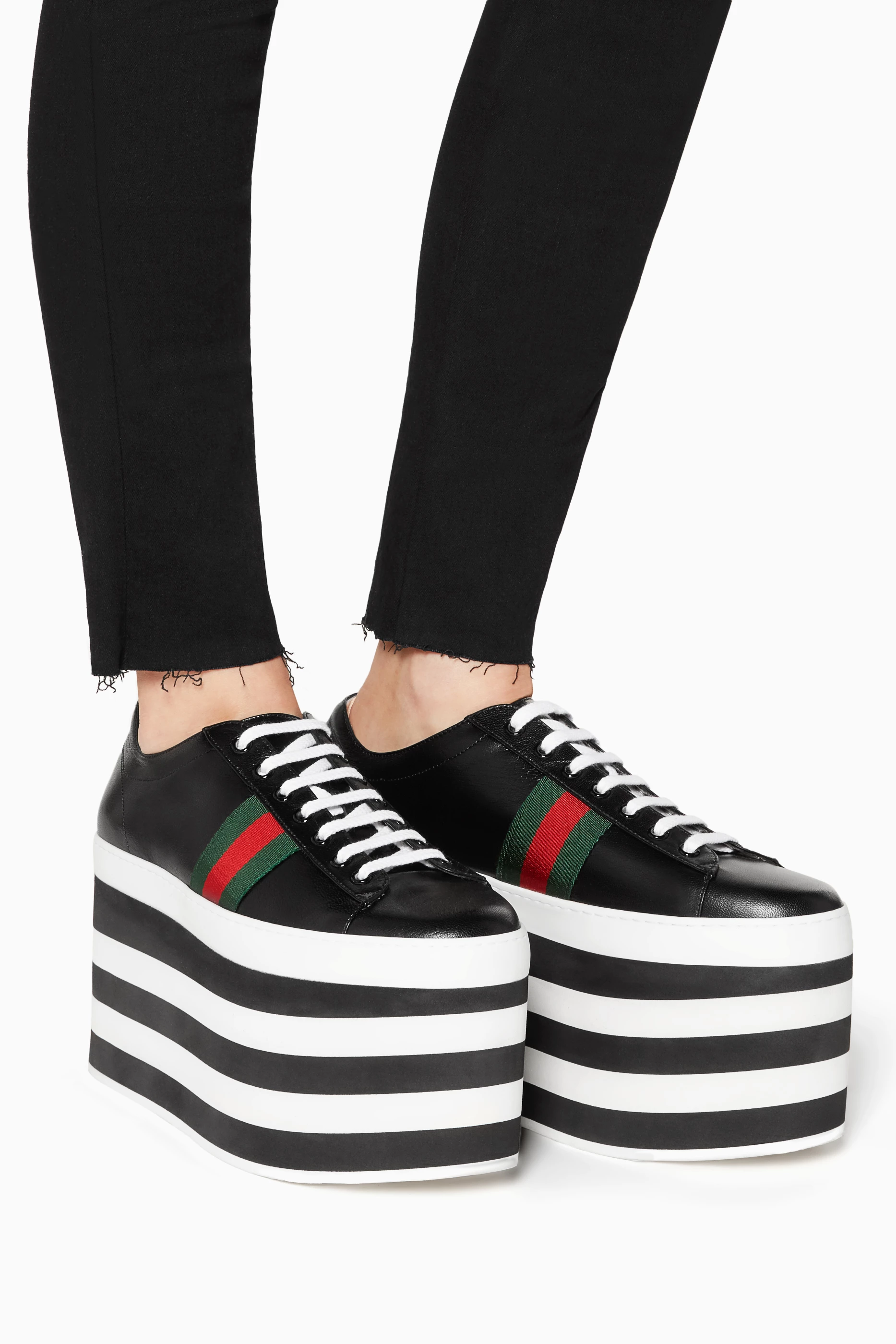 Gucci black platform sneakers shop