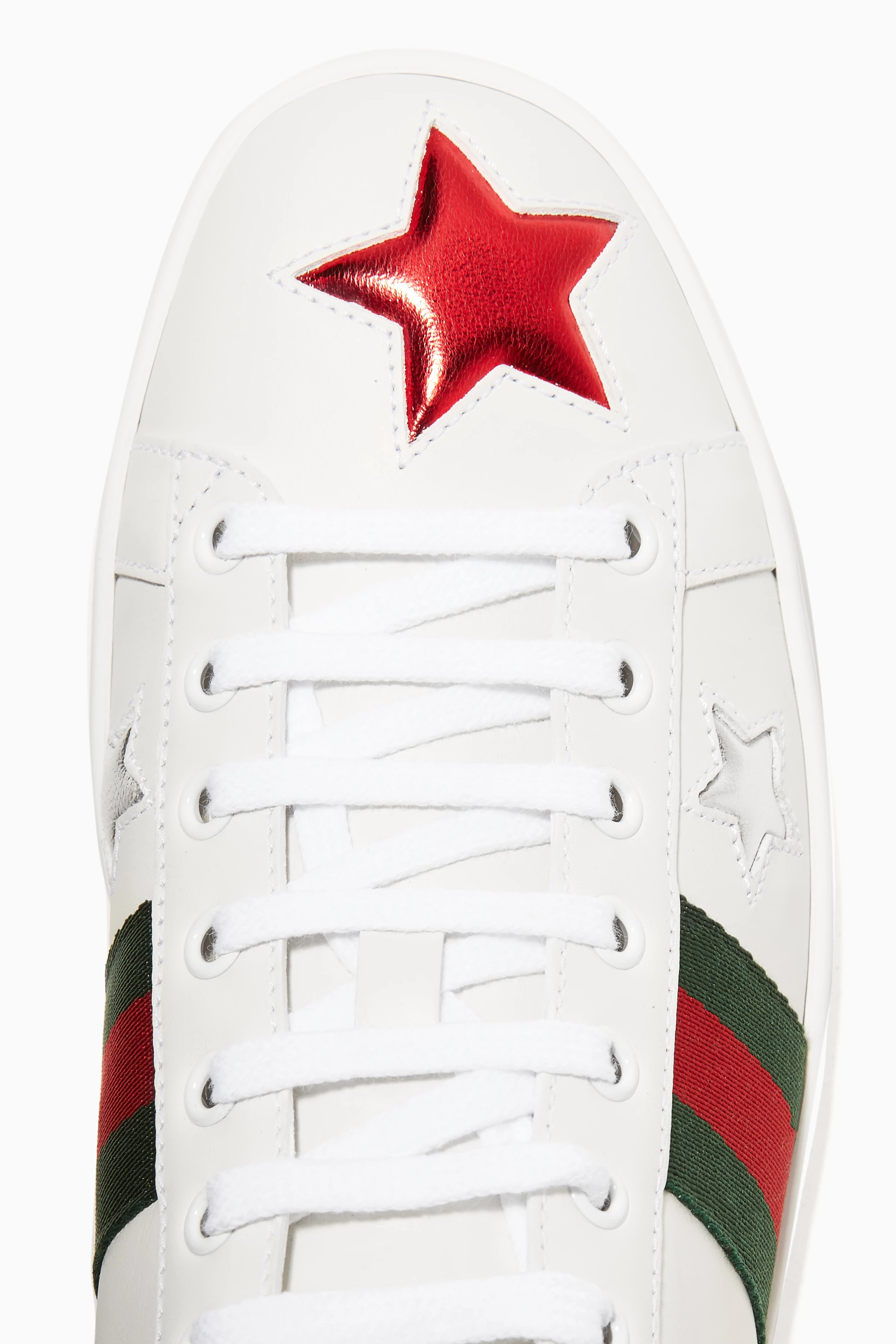 Buy Gucci Multicolour White Ace Star Embroidered Sneakers For Women Online Ounass UAE