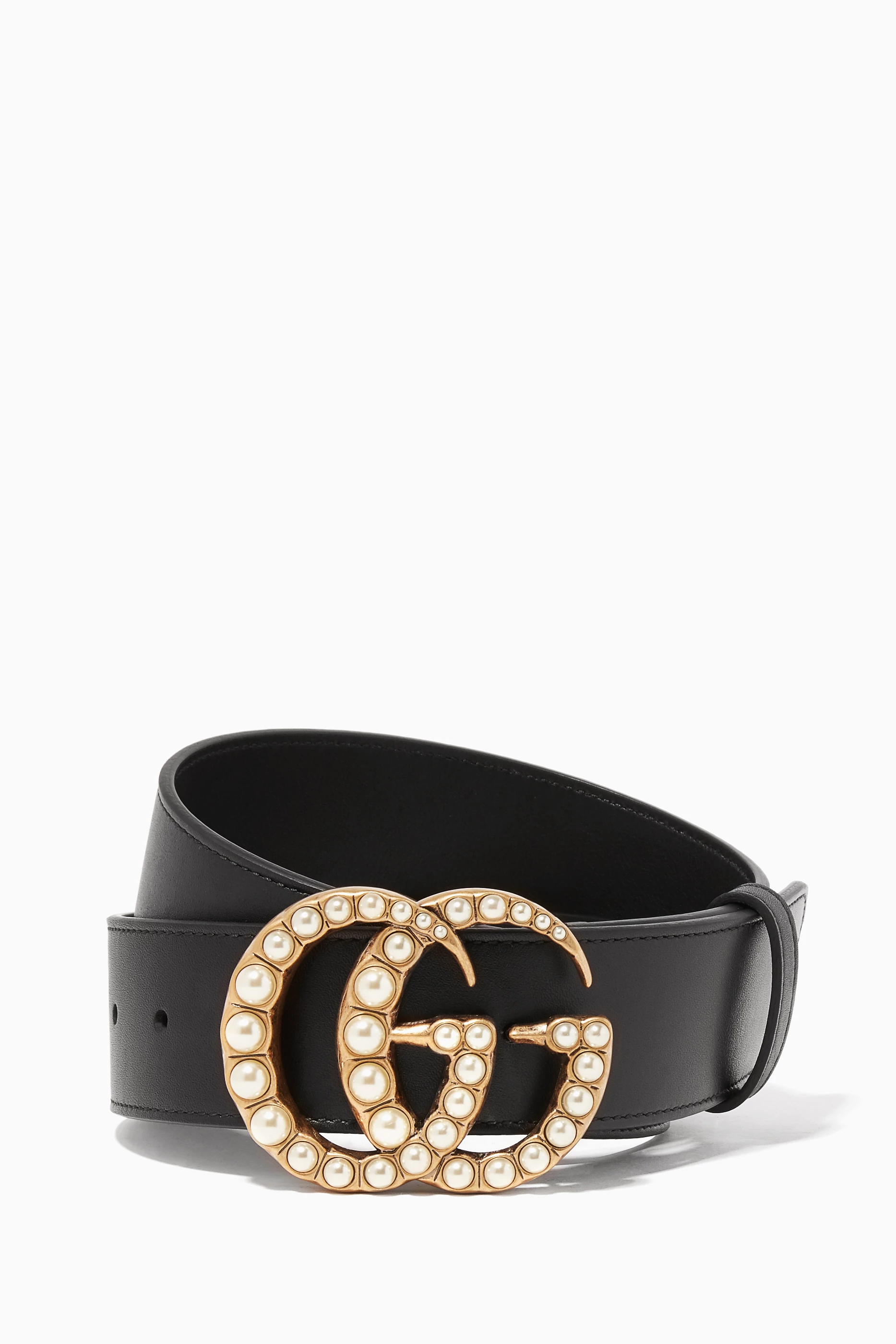 Gucci ladies black belt cheap