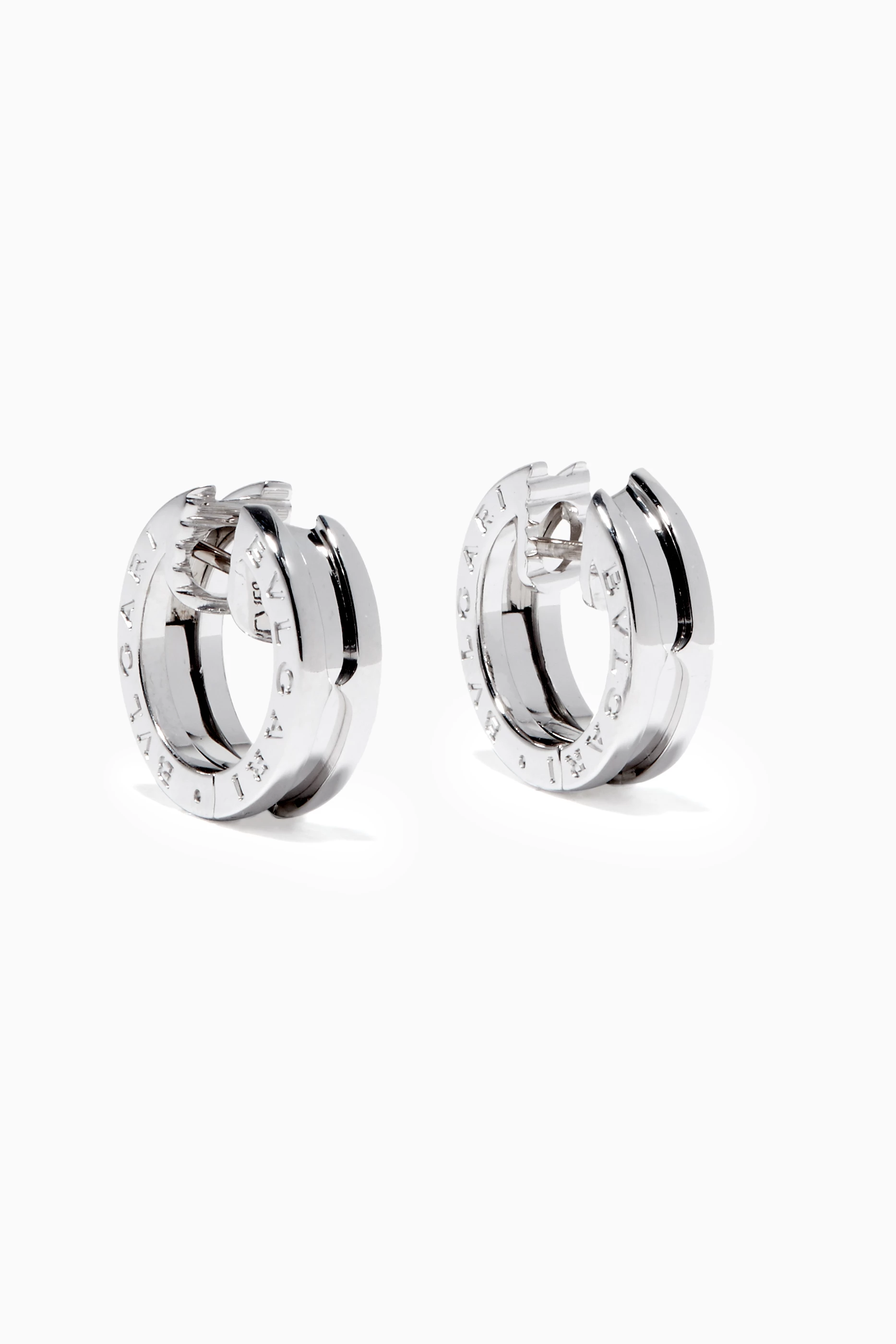 Buy BVLGARI Silver White Gold B.zero1 Earrings For Women Online Ounass UAE