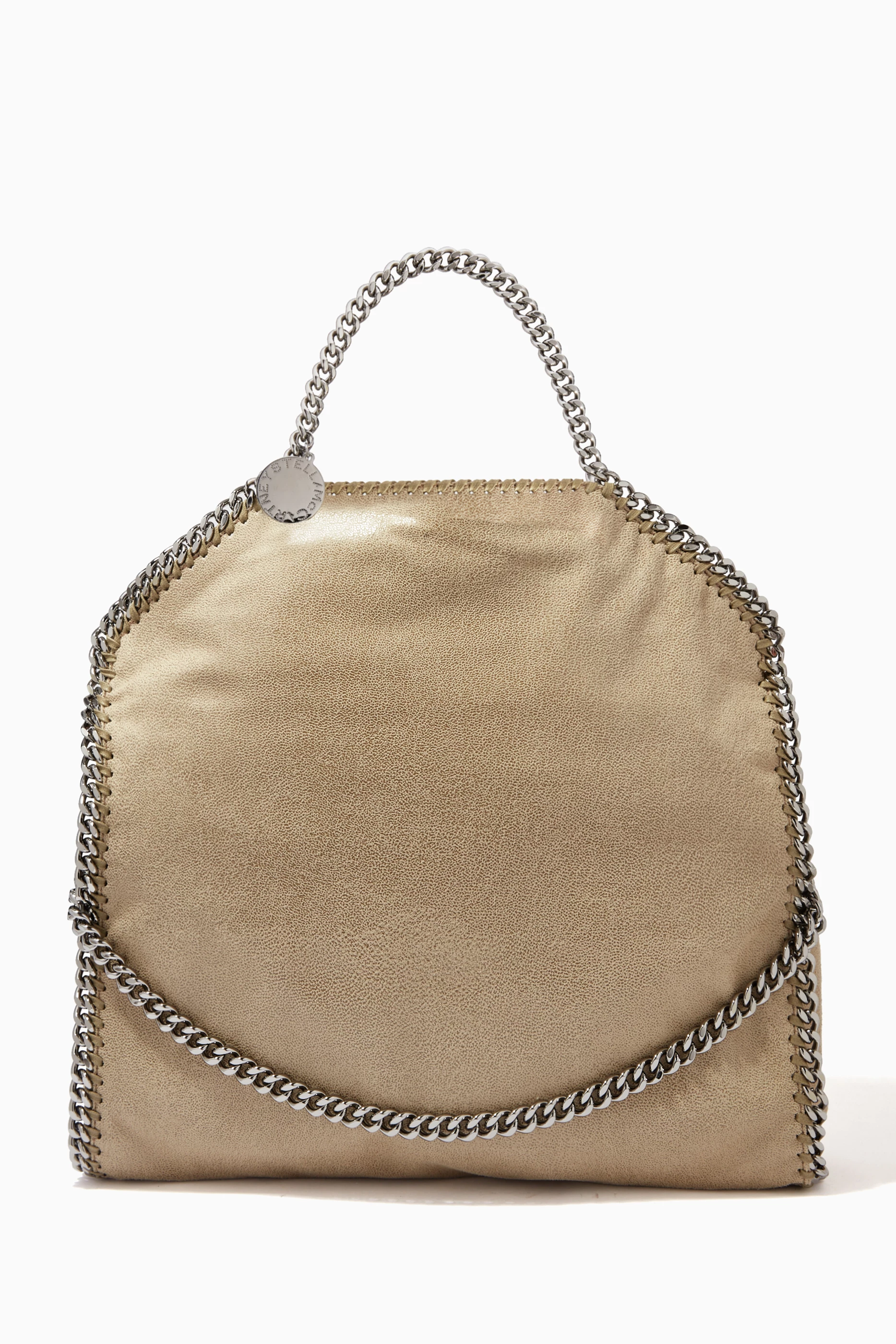 Buy Stella McCartney Green Falabella Fold Over Tote Bag in Shaggy Deer For Women Online Ounass UAE