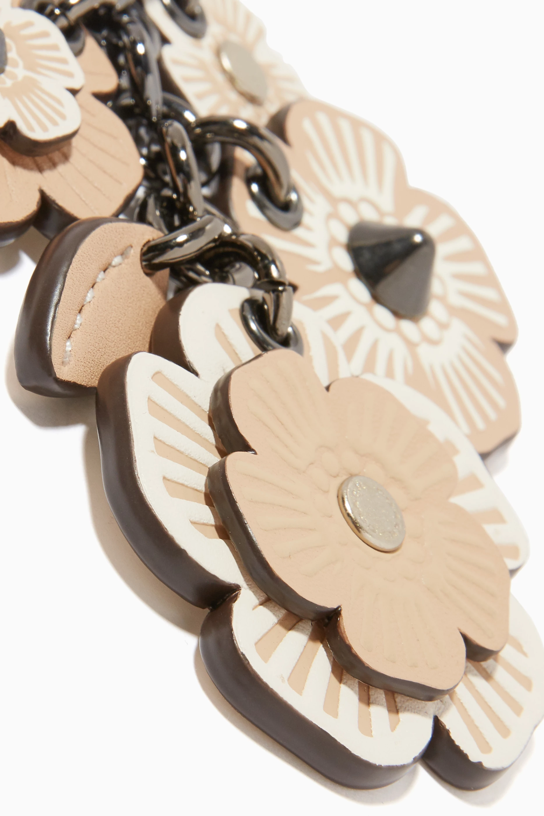 アクセサリー Y2K COACH Willow Floral Bag Charm Buy Coach White Willow Floral Mix Bag Charm For Women Online