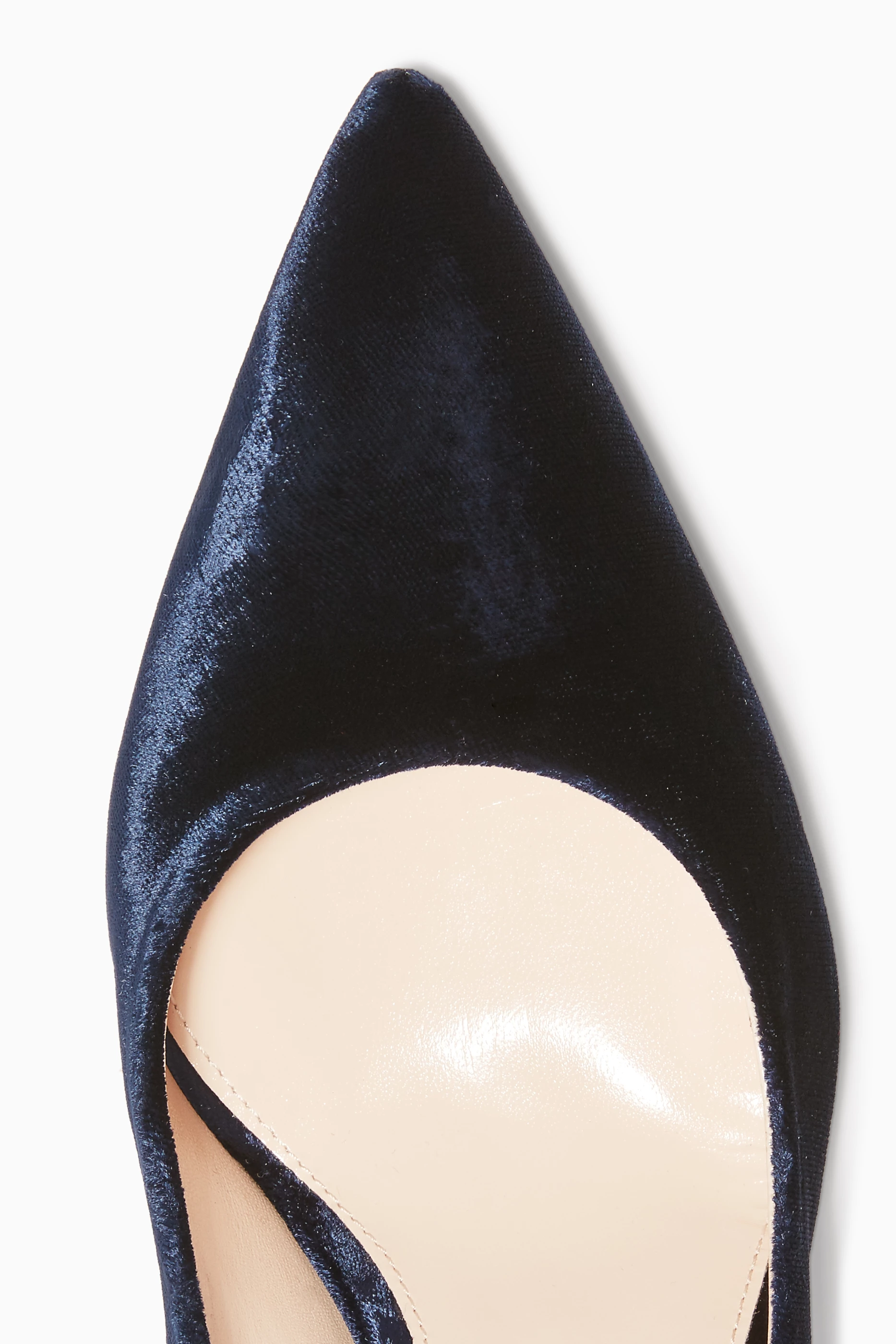 Navy blue velvet pumps outlet