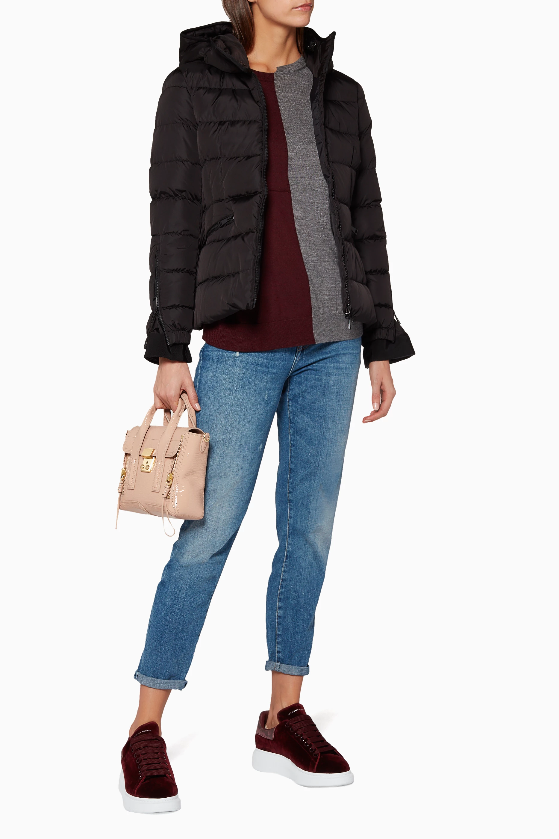 Buy Moncler Black Black Moncler Betula Quilted Hooded Jacket For Women Online Ounass UAE