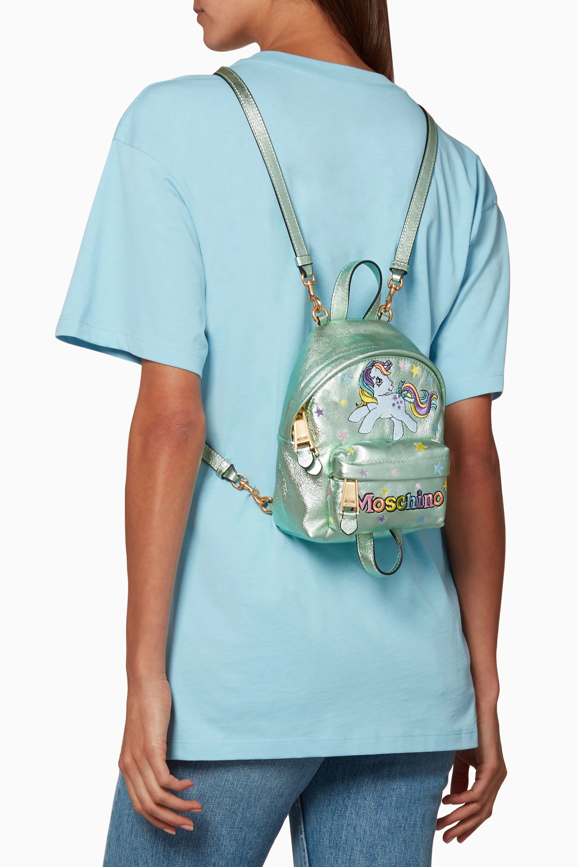 Moschino mini backpack shop