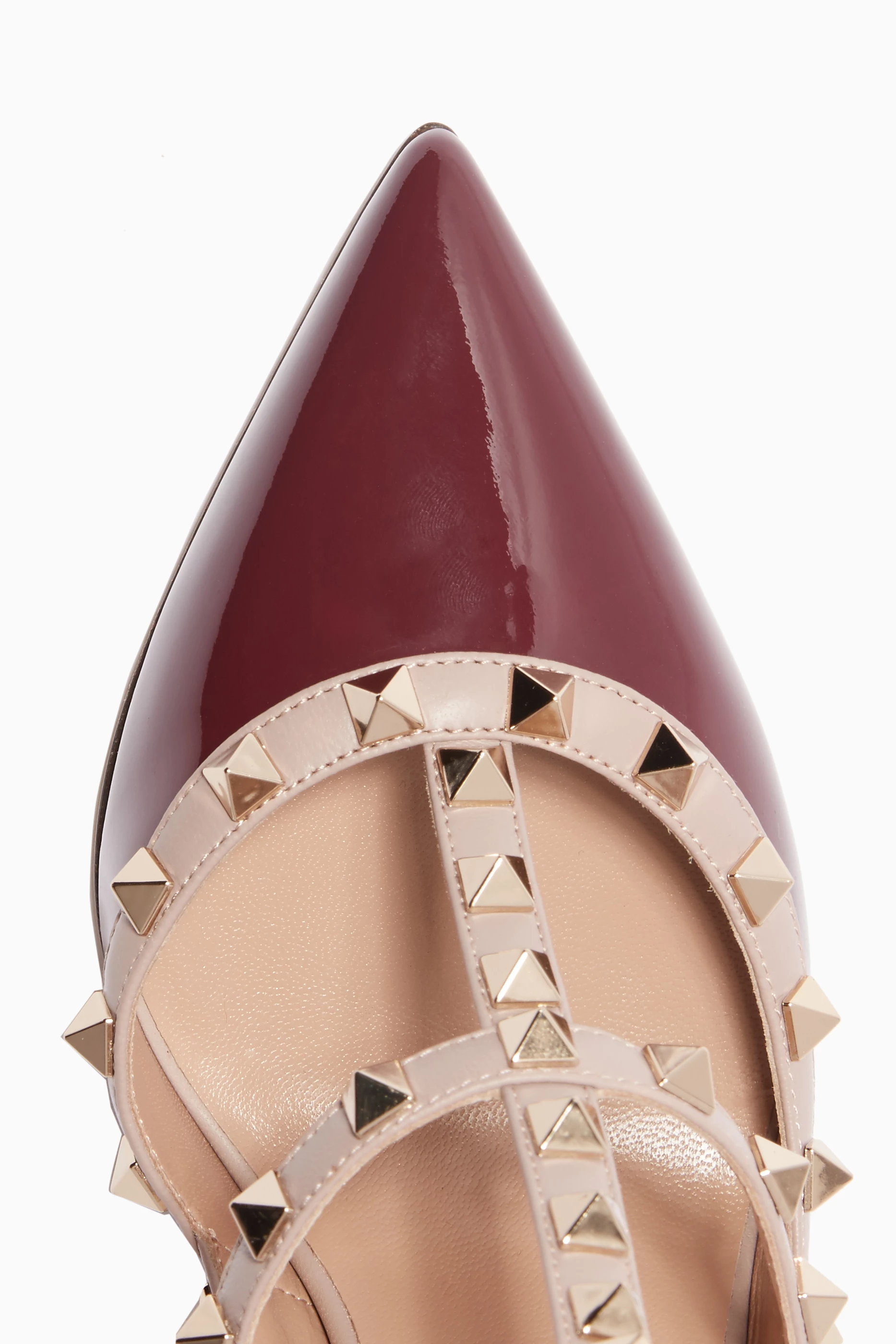 Maroon valentino shoes clearance
