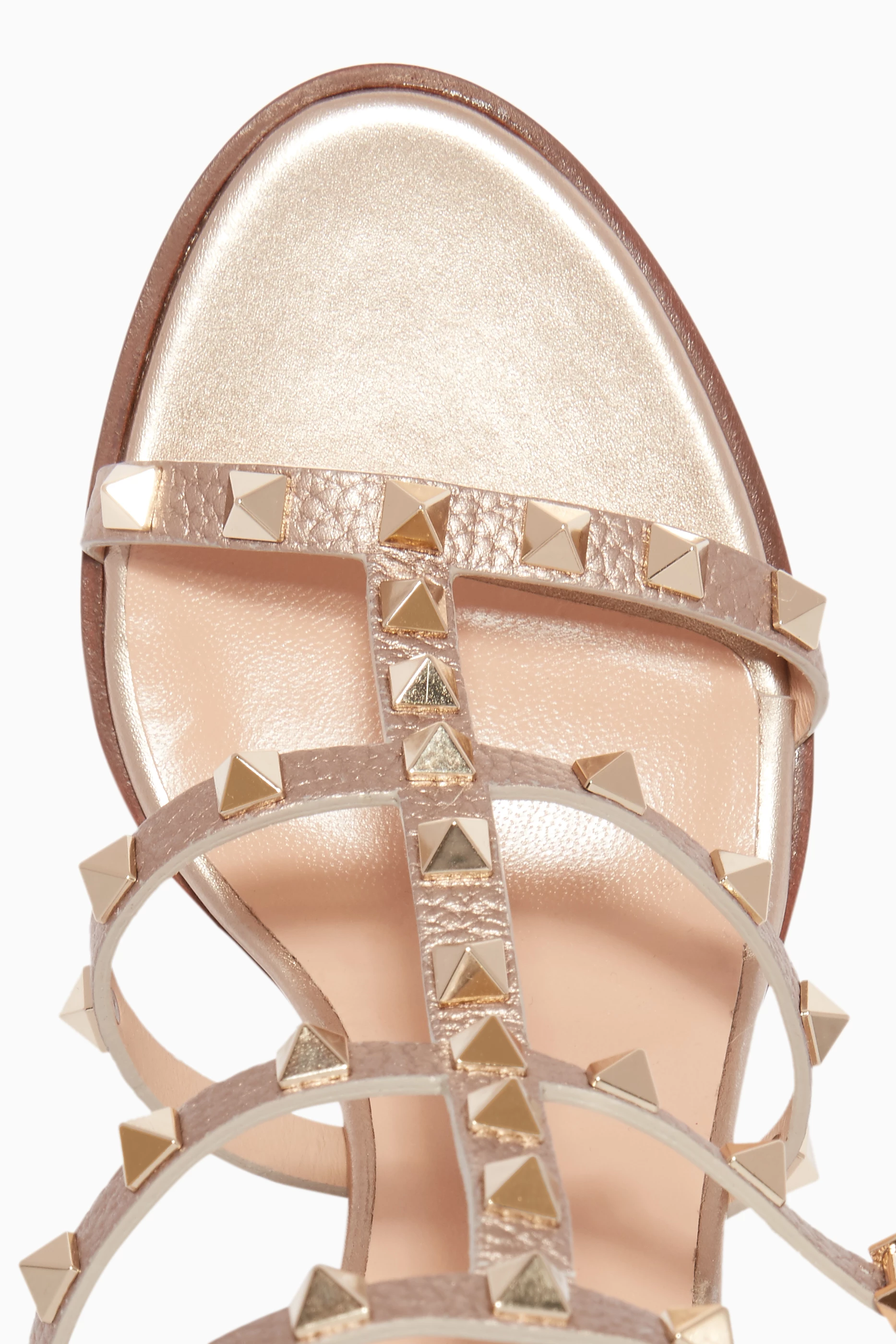 Valentino rockstud sandals block heel discount