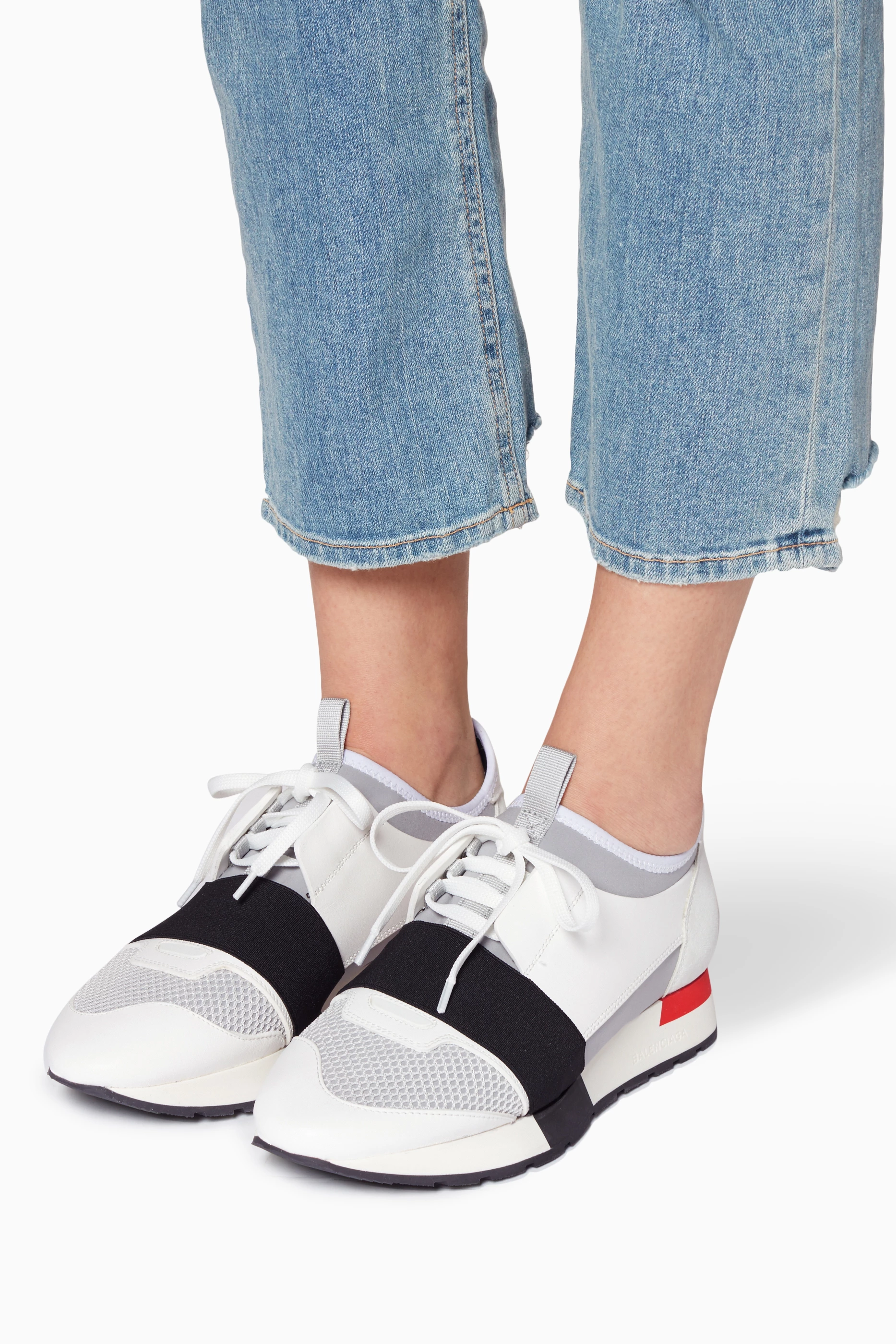 Balenciaga race runner on feet clearance