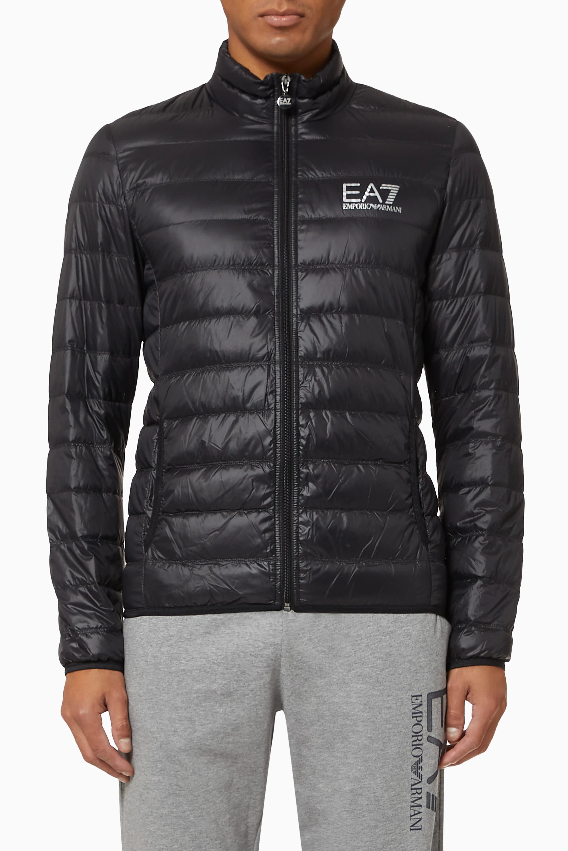Buy Emporio Armani Black EA7 Train Core Down Jacket For Men Online Ounass UAE