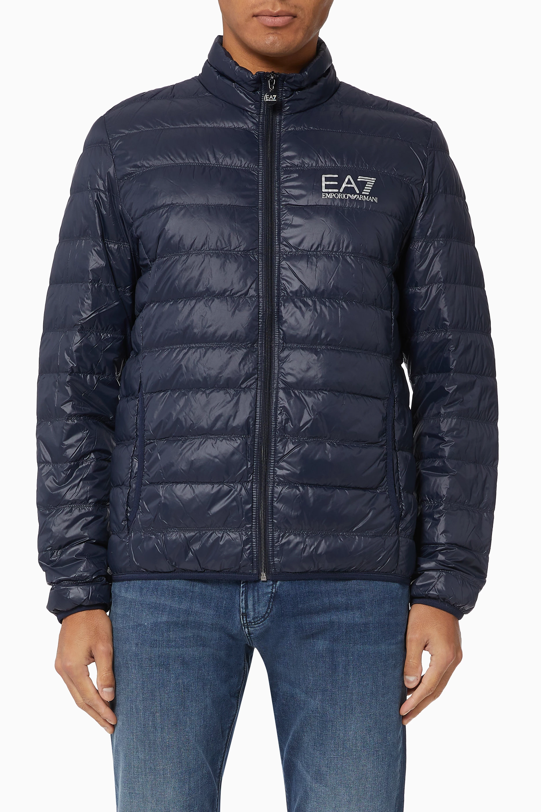 Buy Emporio Armani Blue EA7 Train Core Down Jacket For Men Online Ounass UAE