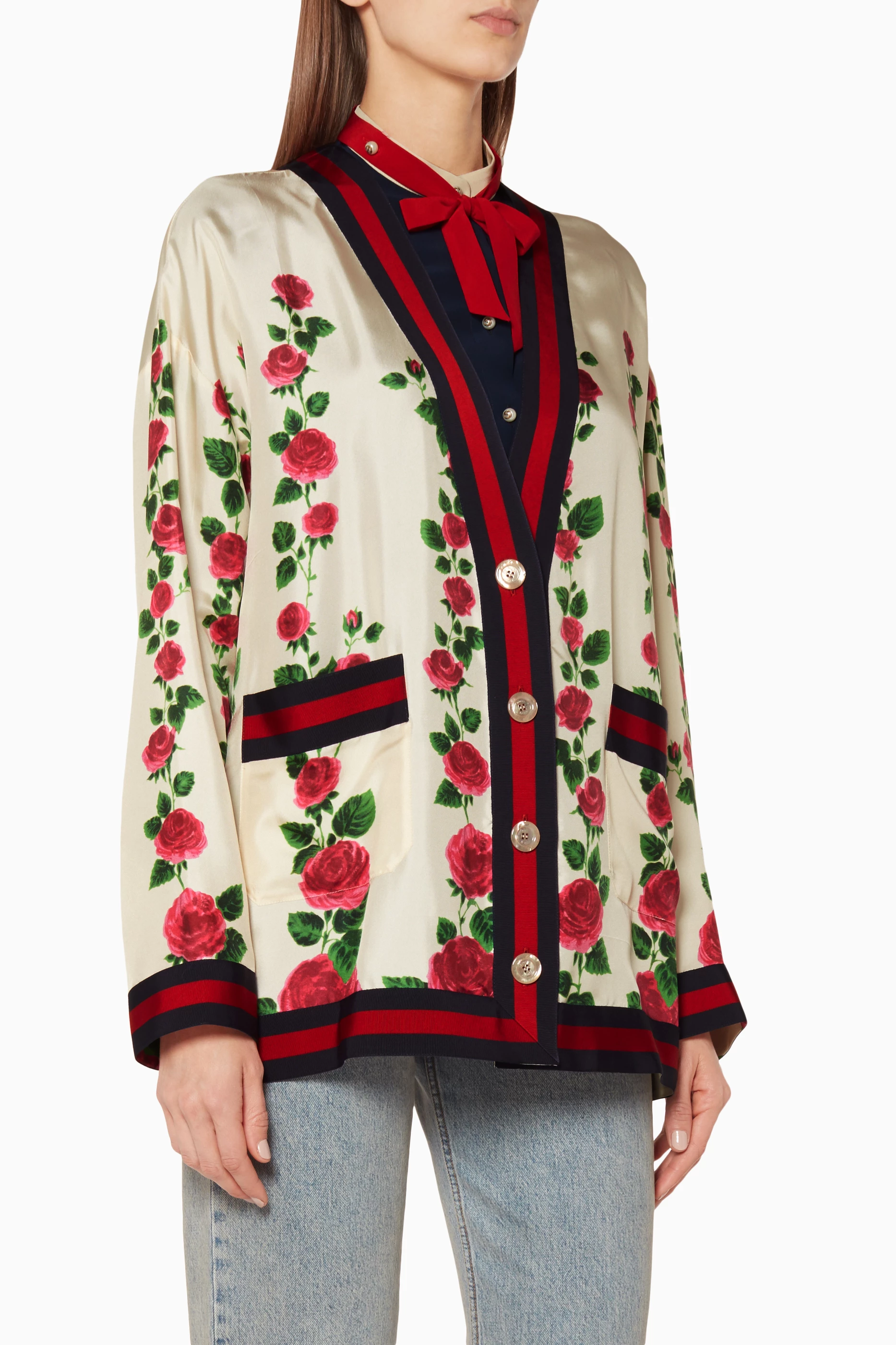 Gucci rose jacket outlet