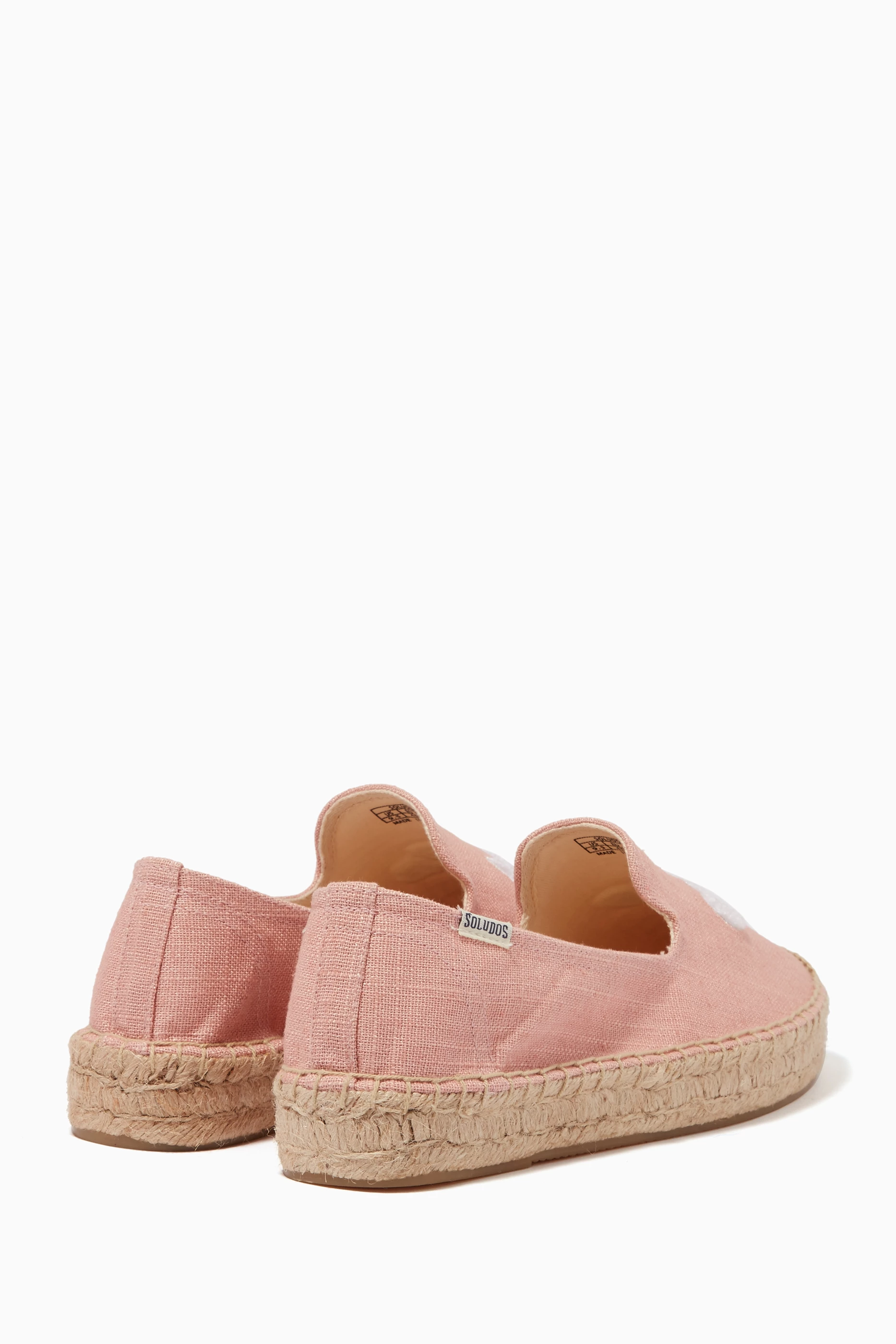 Buy Soludos Pink Pink Ciao Bella Smoking Slippers For Women Online Ounass UAE
