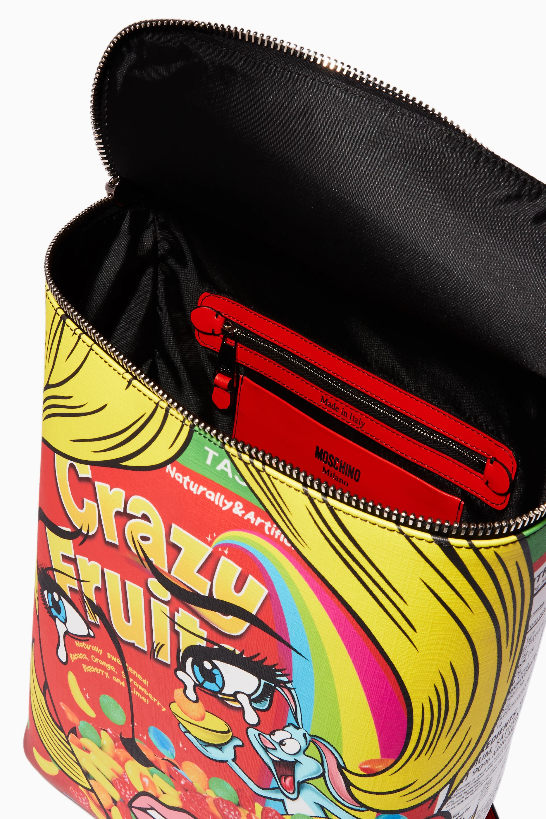 Moschino Milano multicolor backpack Moschino pop backpack bag Multiple colors Leather Polyamide  main image 4