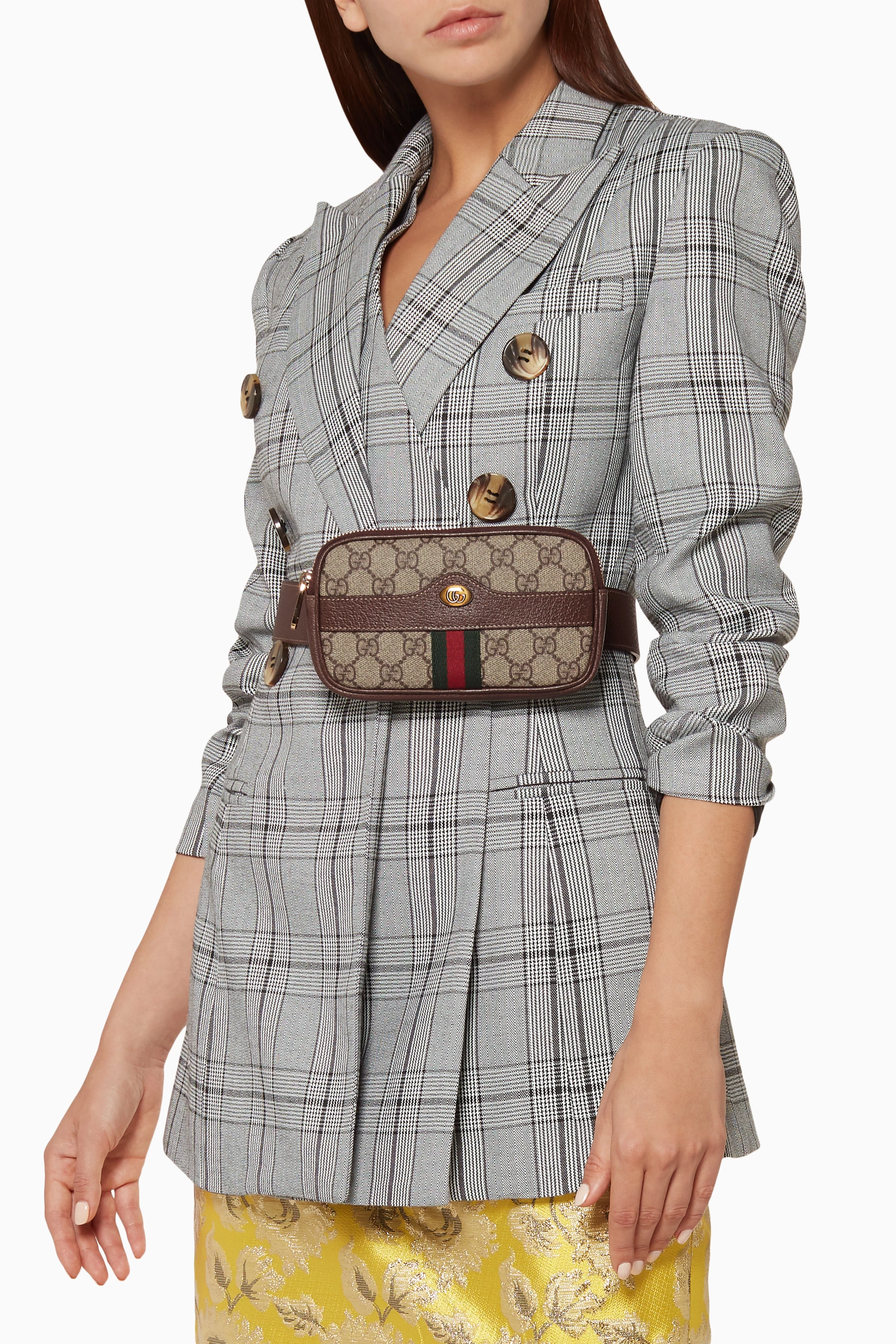 Buy Gucci Neutral Beige Small Ophidia GG Supreme Belt Bag For Women Online Ounass UAE