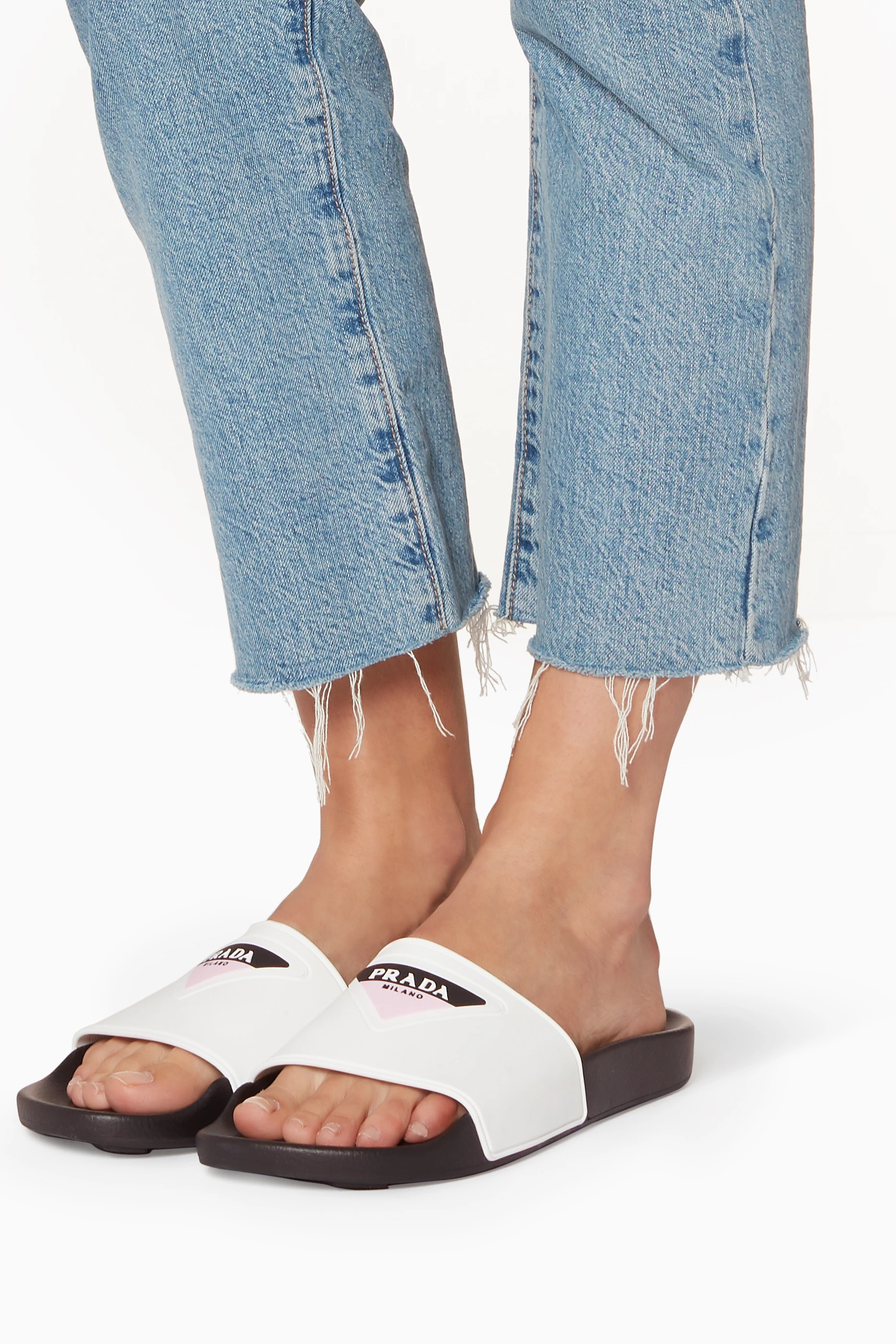 Prada pool slides clearance