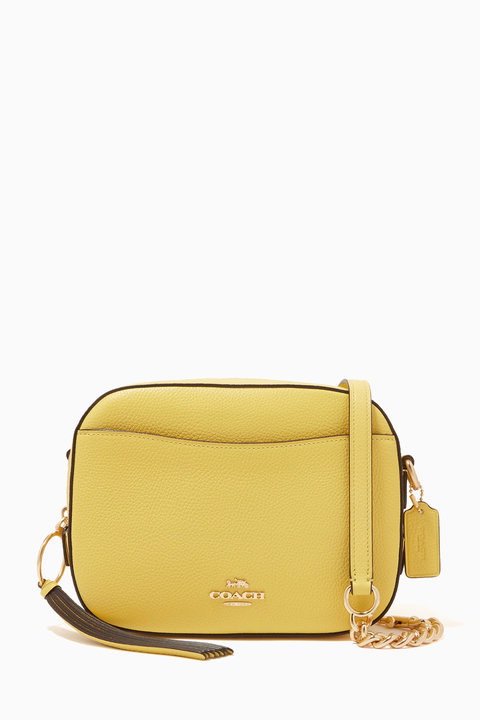 Buy Coach Yellow Camera Bag in Pebble Leather For Women Online Ounass UAE