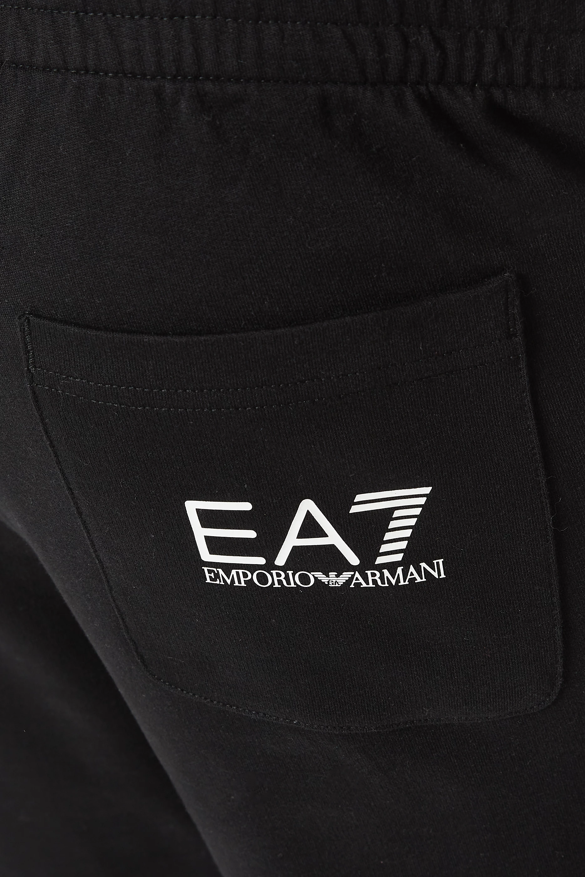 Buy Emporio Armani Black EA7 Jersey Track Pants For Men Online Ounass UAE