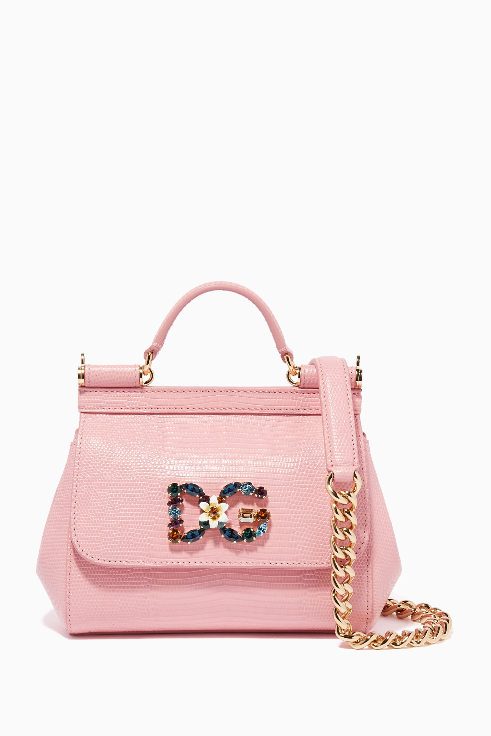 Iguana Dolce E Gabbana Sicily Rosa Pink Dolce Gabbana Luggage Pink