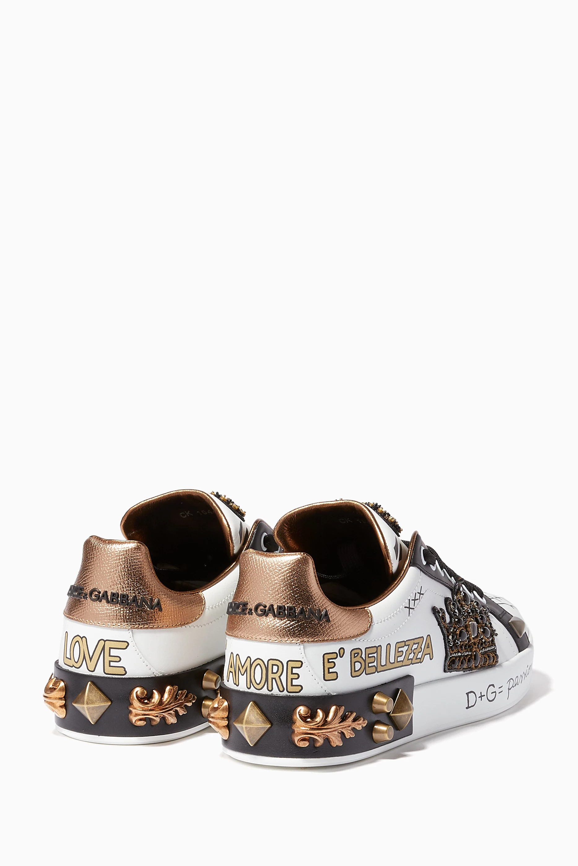 Dolce gabbana crown sneakers best sale