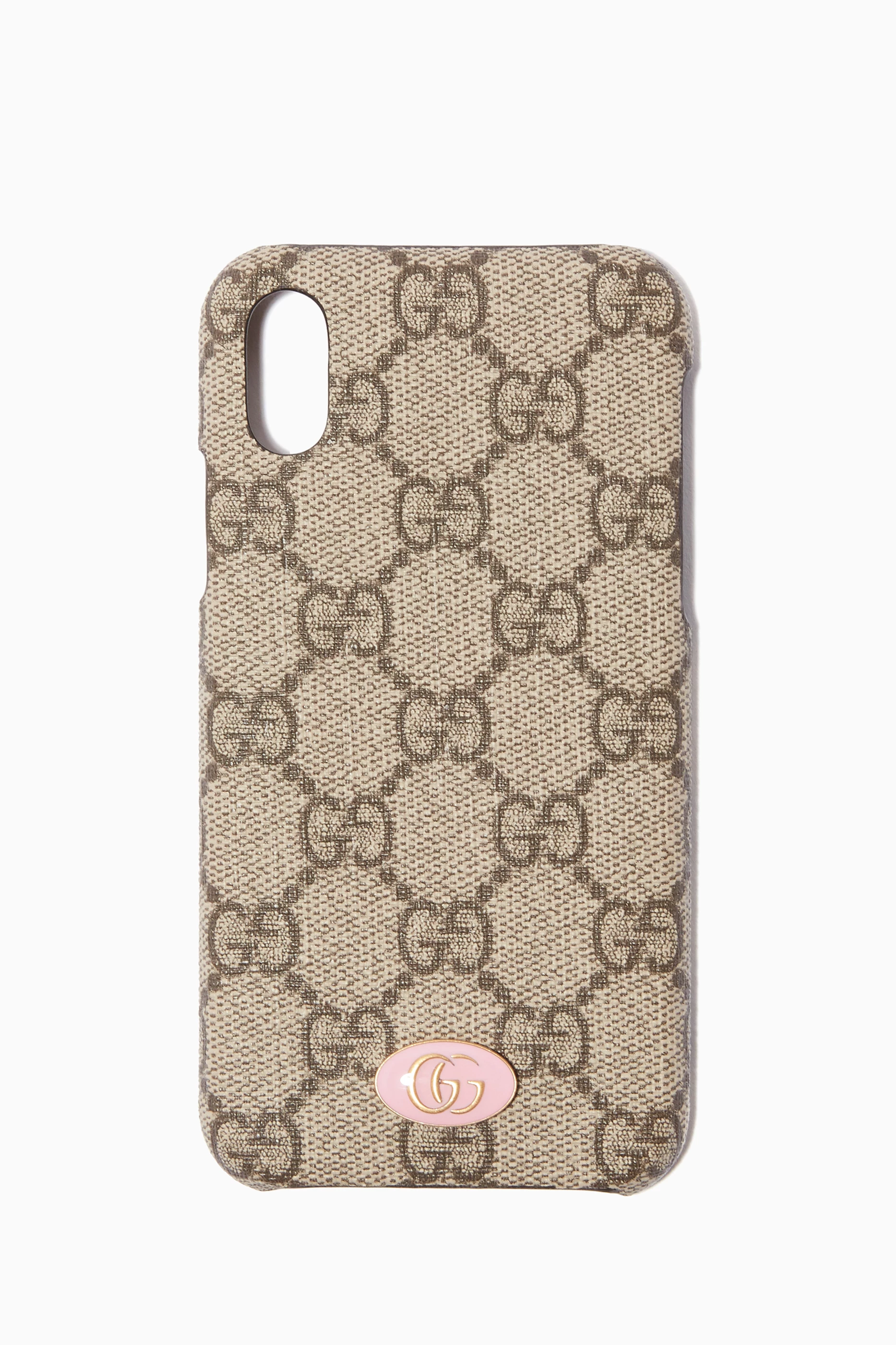 Buy Gucci Brown Brown GG Supreme Logo iPhone X Case For Women Online Ounass UAE