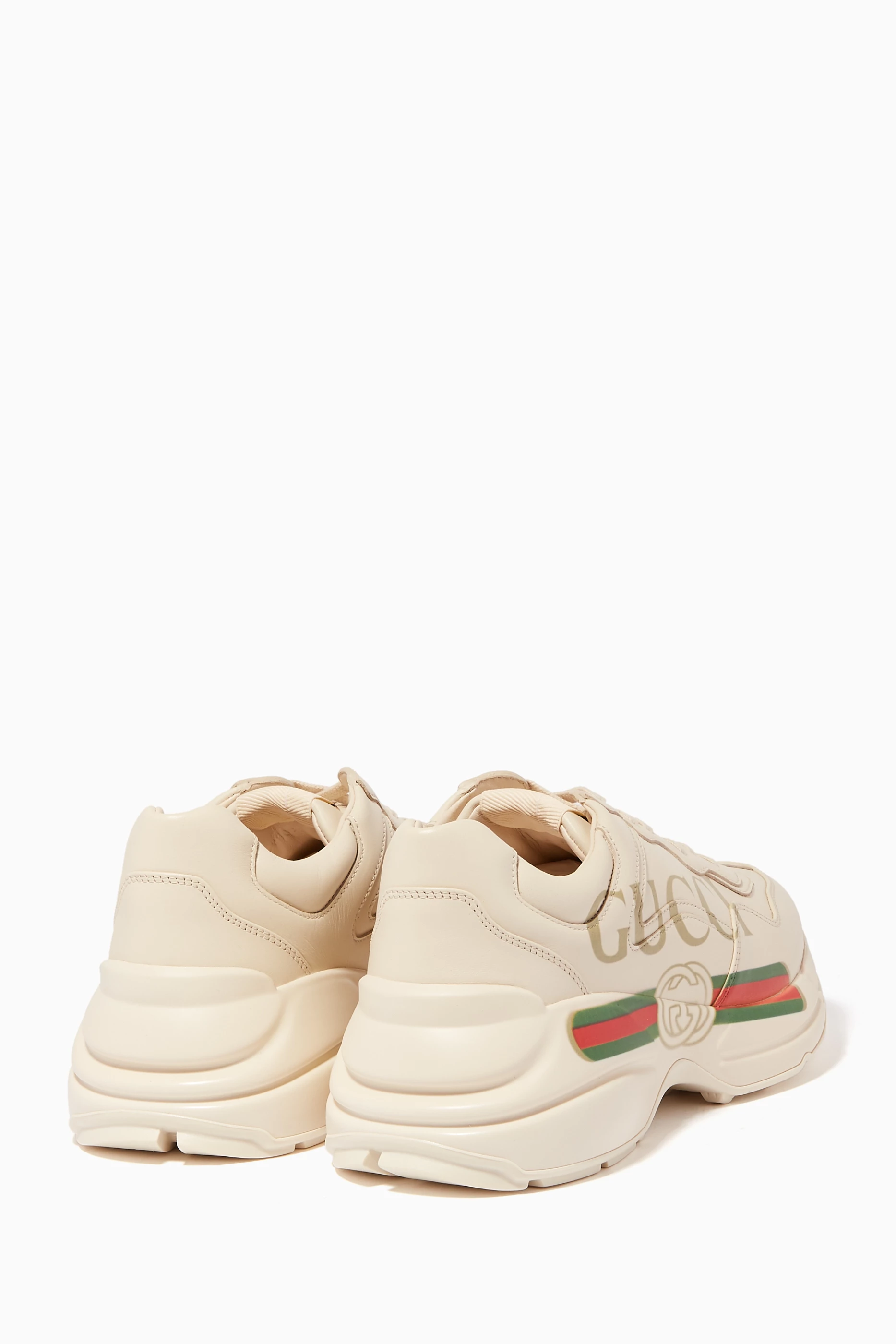 Gucci logo leather sneaker deals