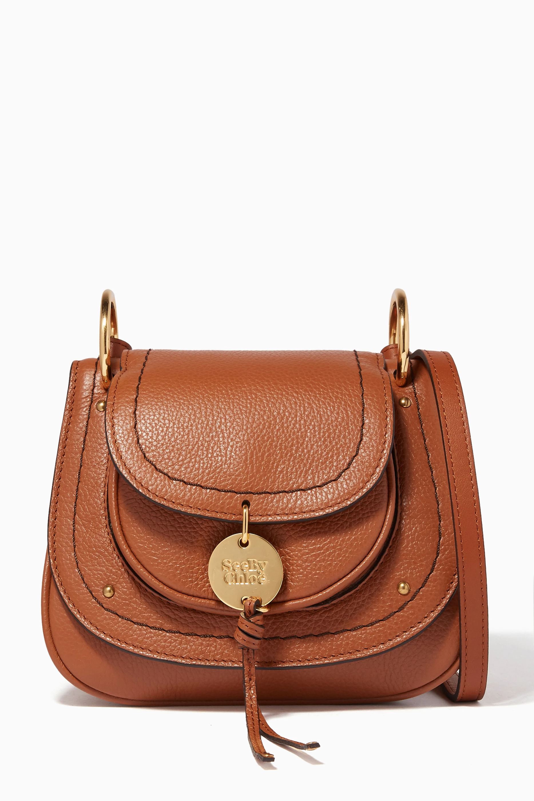 Buy See By Chloe Brown Brown Susie Grained Leather Cross Body Bag For Women Online Ounass UAE
