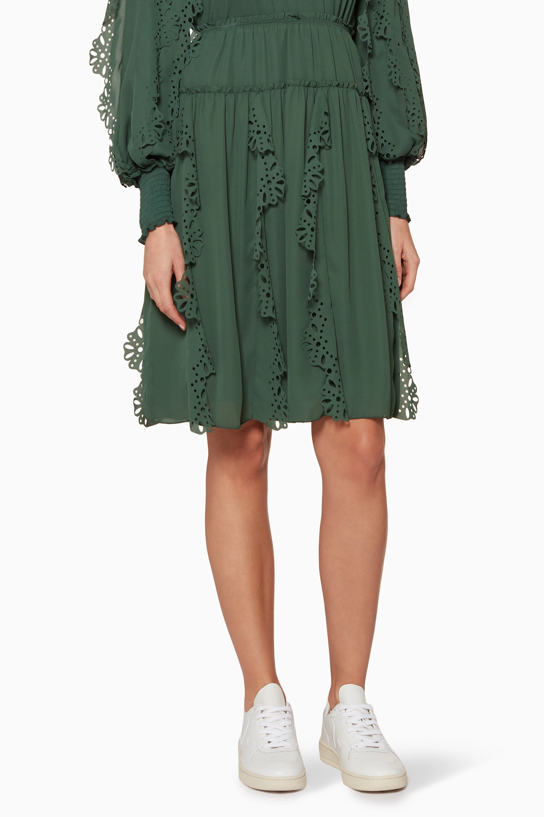 seafoam green lace dress Jenny Yoo Seafoam Green Tulle Full Length Dress with Lace Corset Bodice (8) main image 0