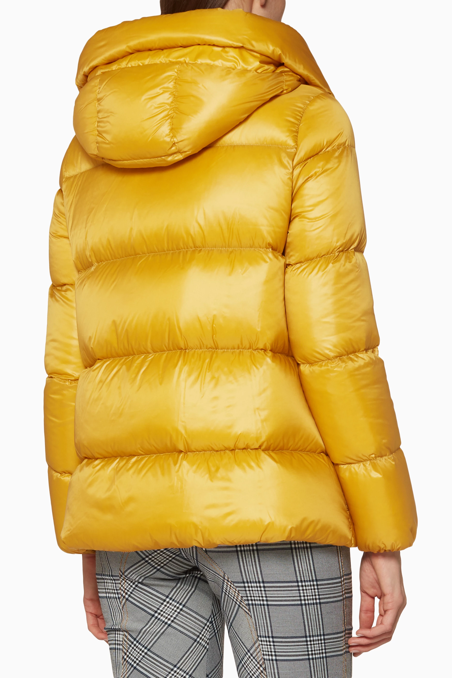 Buy Moncler Yellow Mustard Yellow Hooded Serin Jacket For Women Online Ounass UAE