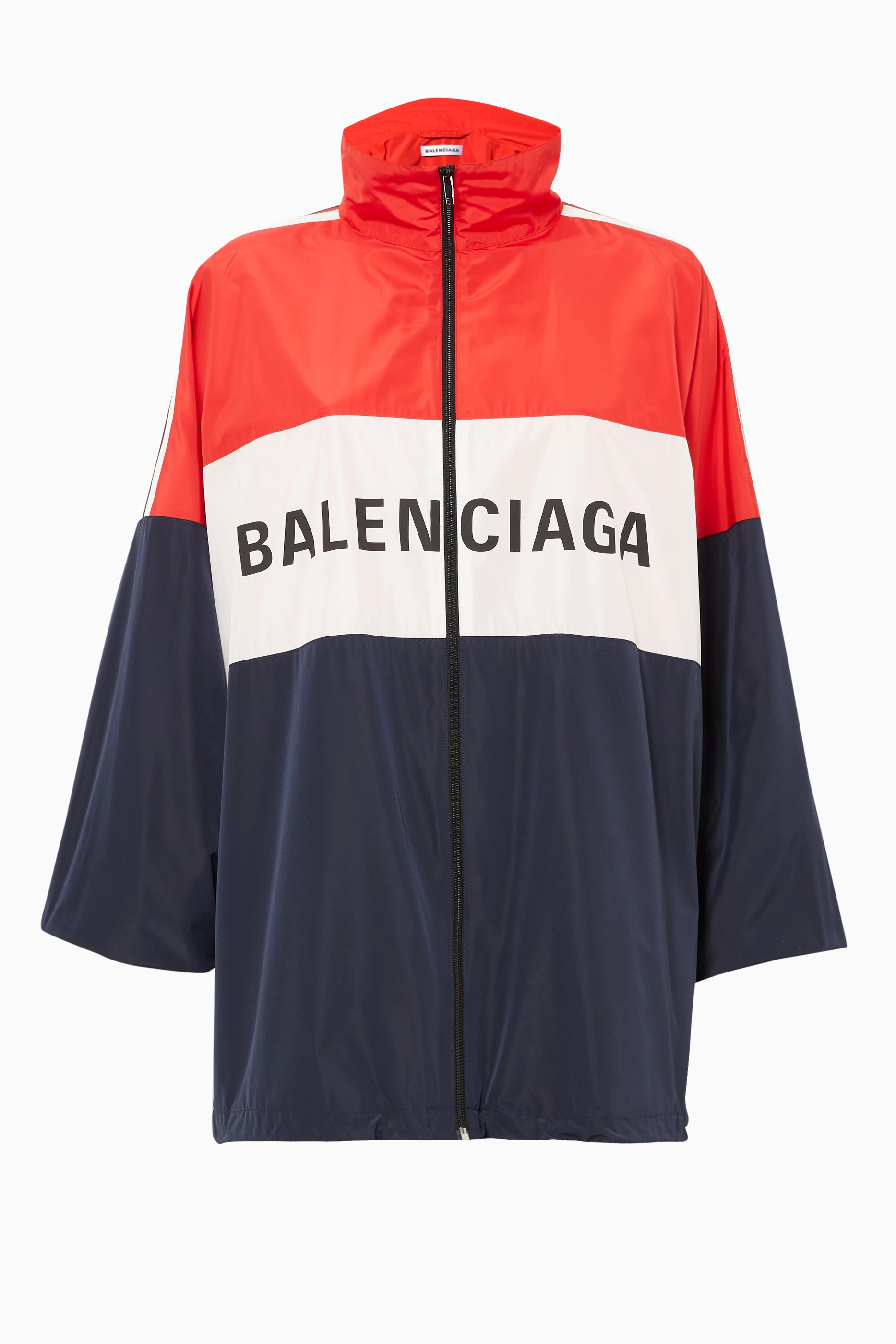 Balenciaga red white blue jacket cheap