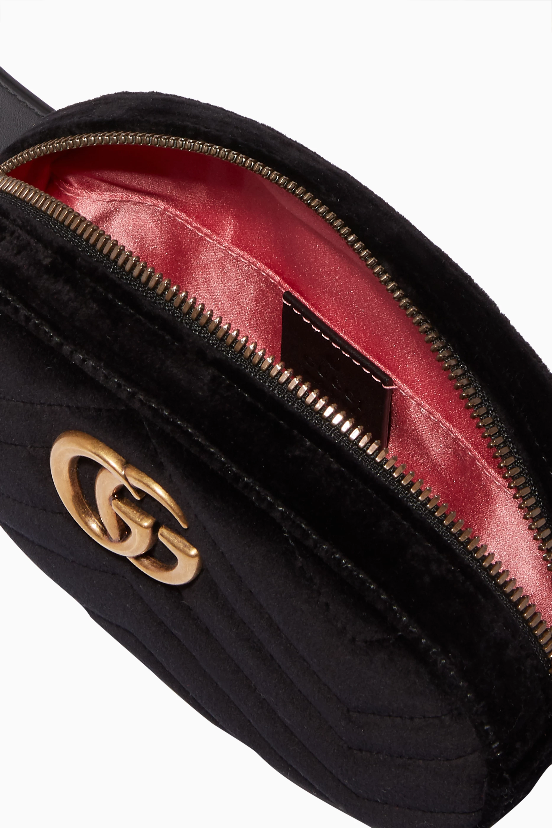 Buy Gucci Brown Black GG Marmont Velvet Belt Bag For Women Online Ounass UAE
