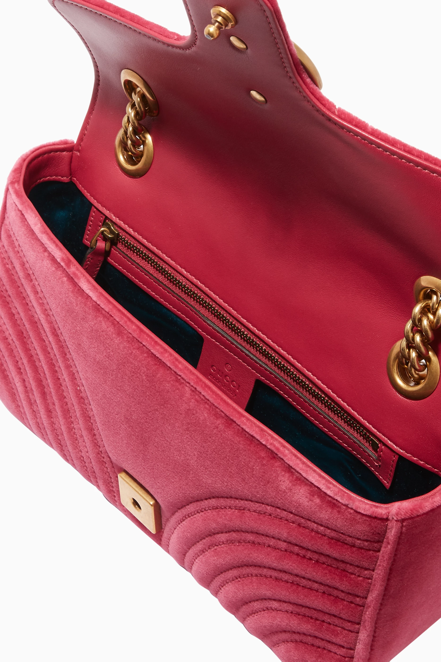 Gucci marmont velvet pink deals