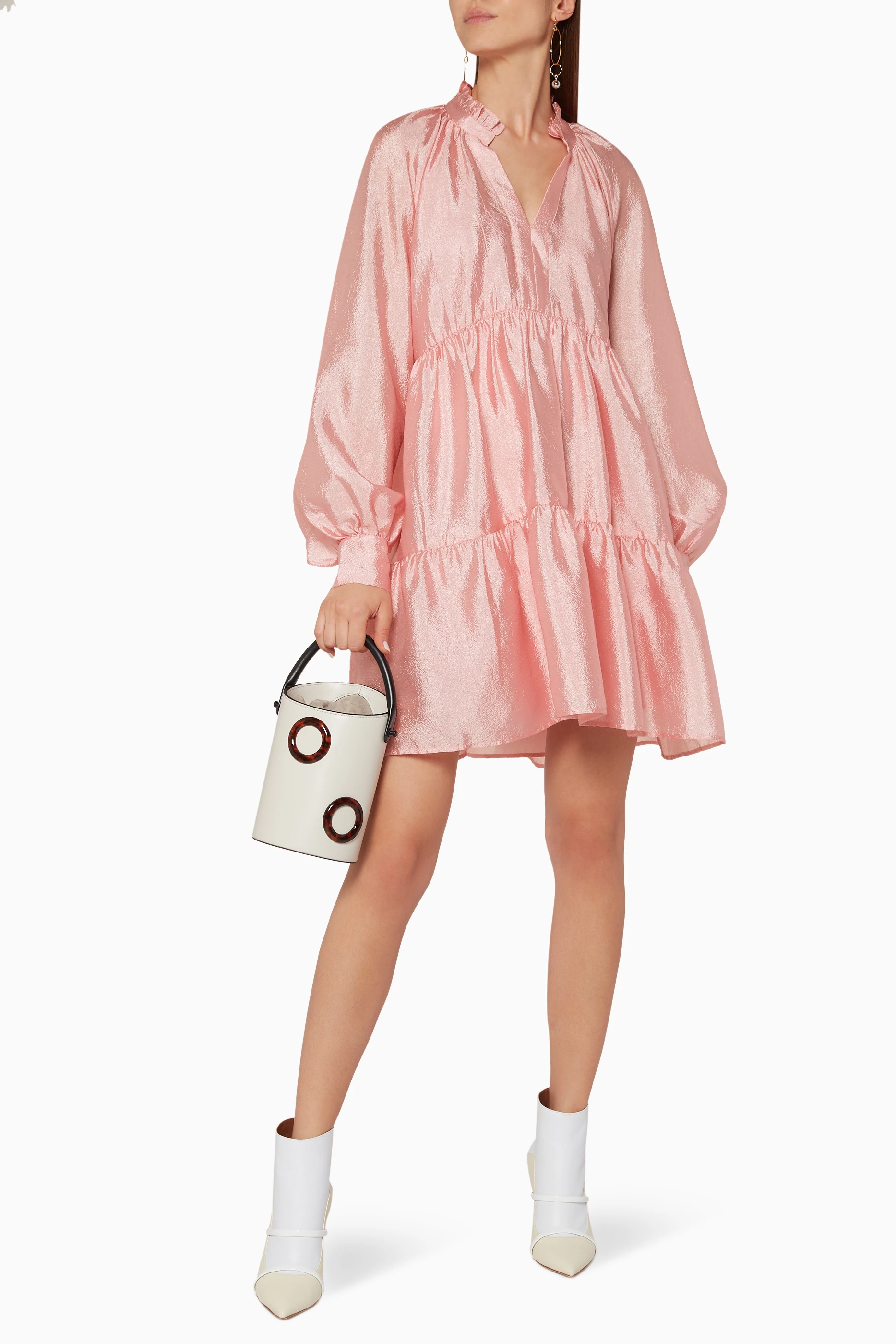 Buy Stine Goya Pink Pastel Pink Jasmine Mini Dress For Women Online Ounass UAE
