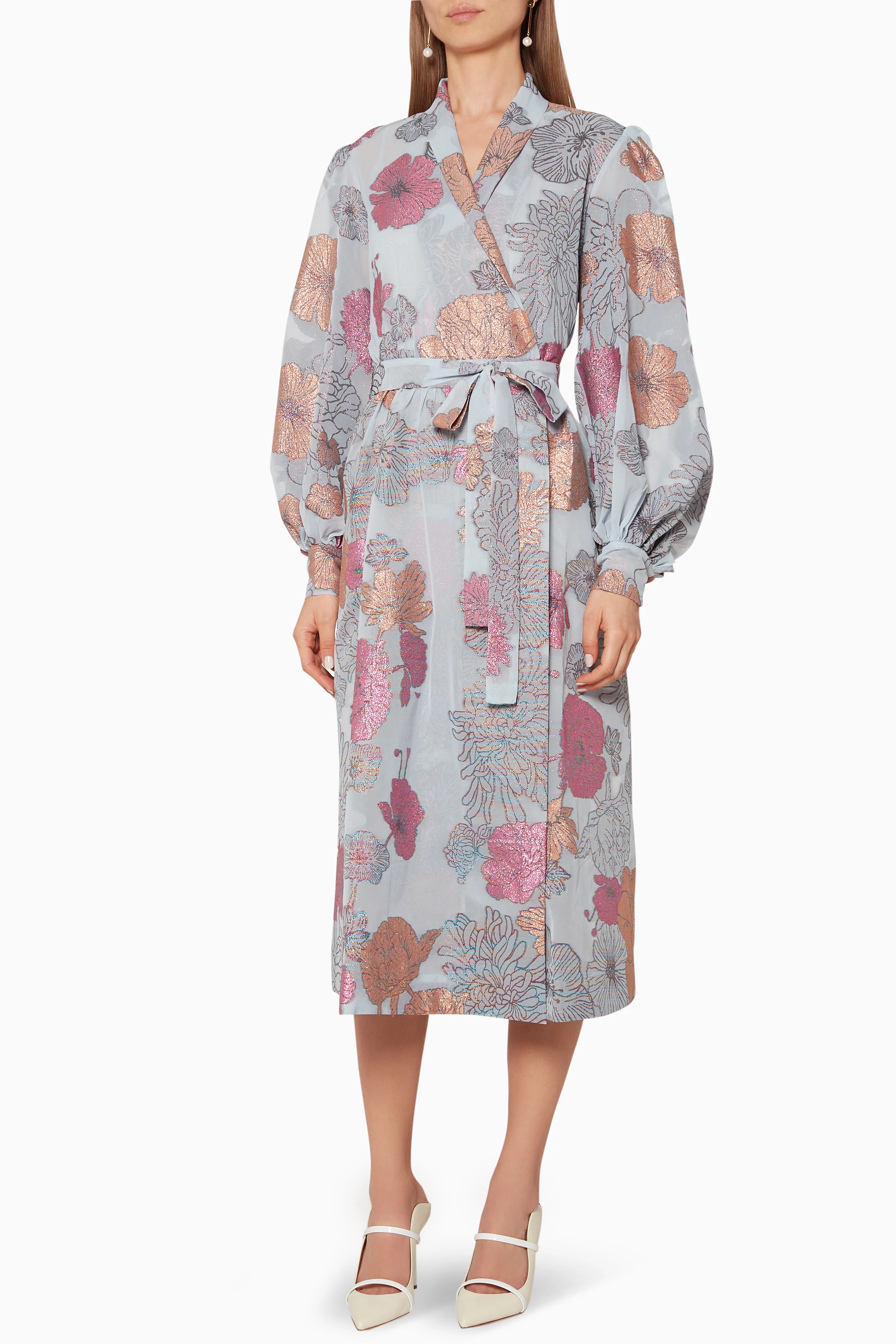 Buy Stine Goya Multicolour Multi Coloured Floral Print Micaela Midi Dress For Women Online Ounass UAE
