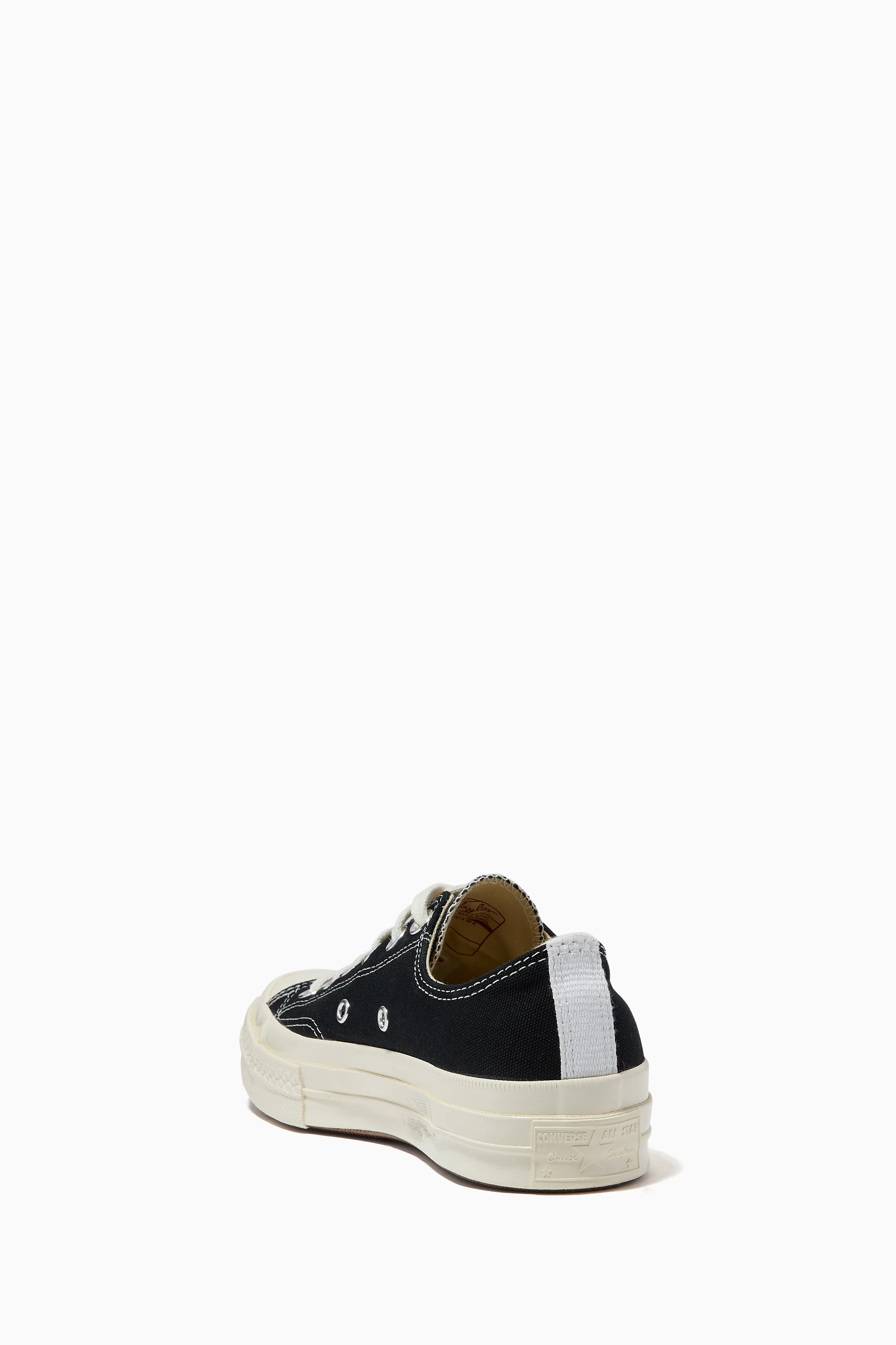 Buy Comme des Garcons PLAY Black x Converse Chuck 70 Low Top Sneakers in Canvas For Men Online Ounass UAE