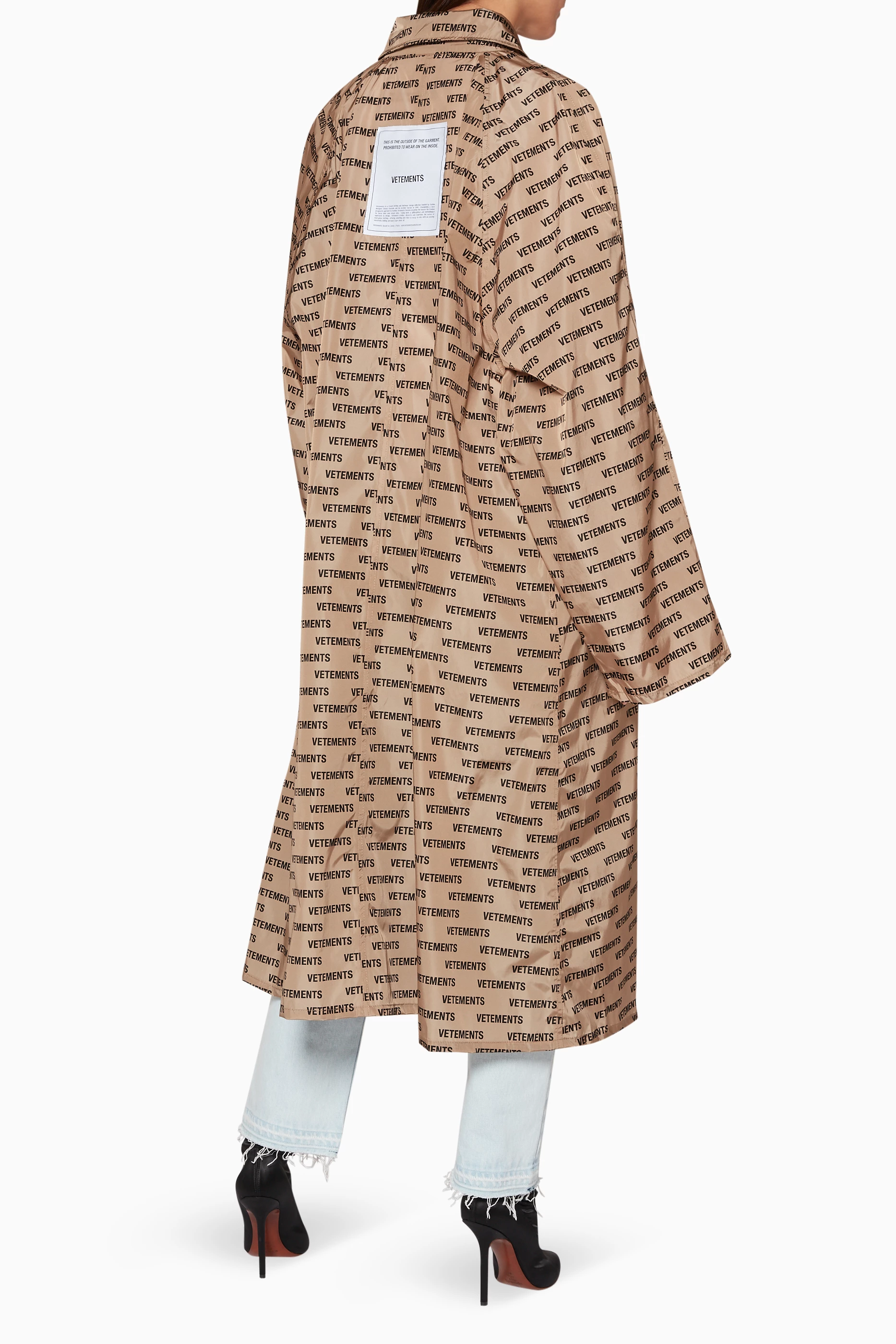 Monogram raincoat top