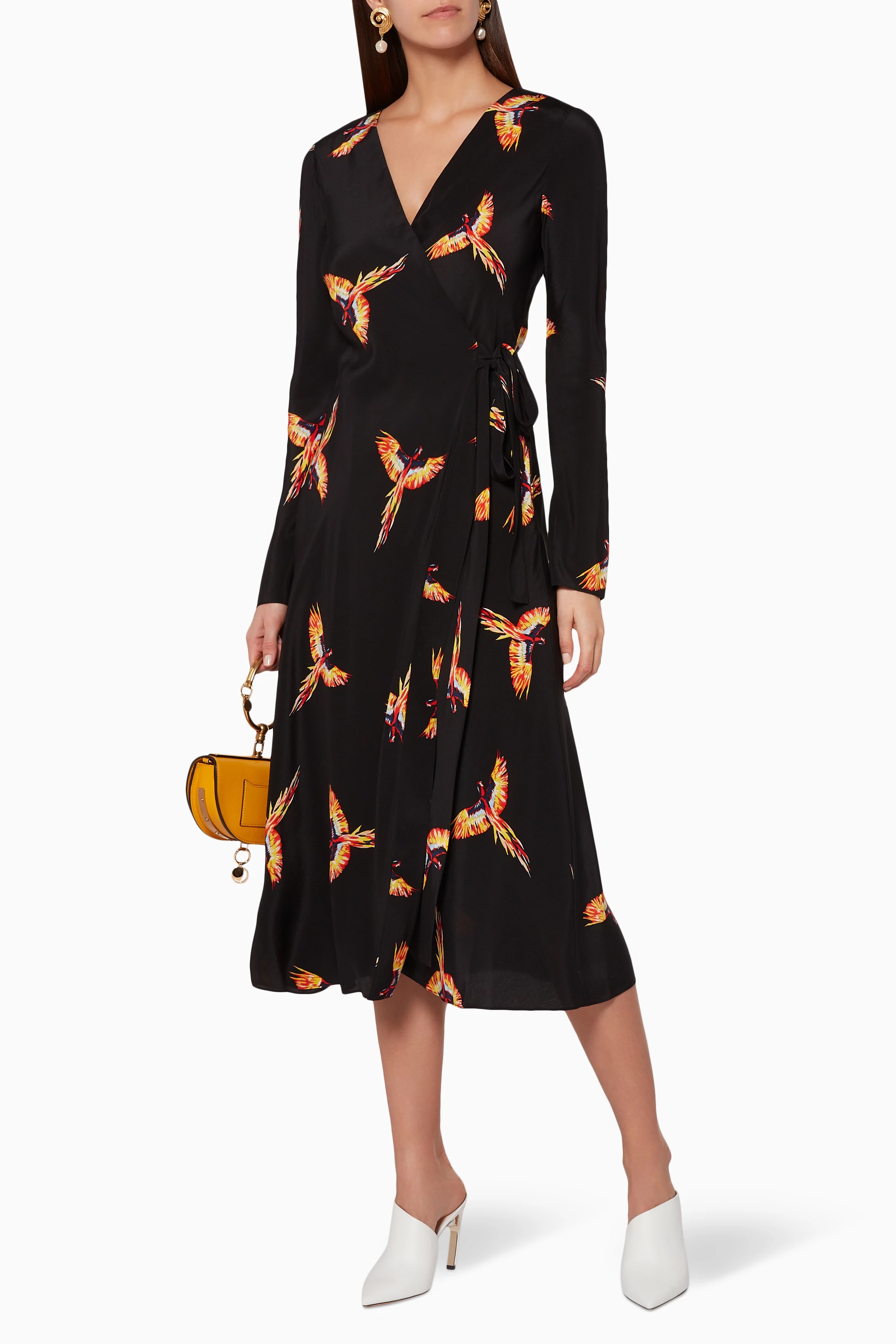 Buy Diane Von Furstenberg Black Aurora Black The DVF Tilly Dress For Women Online Ounass UAE