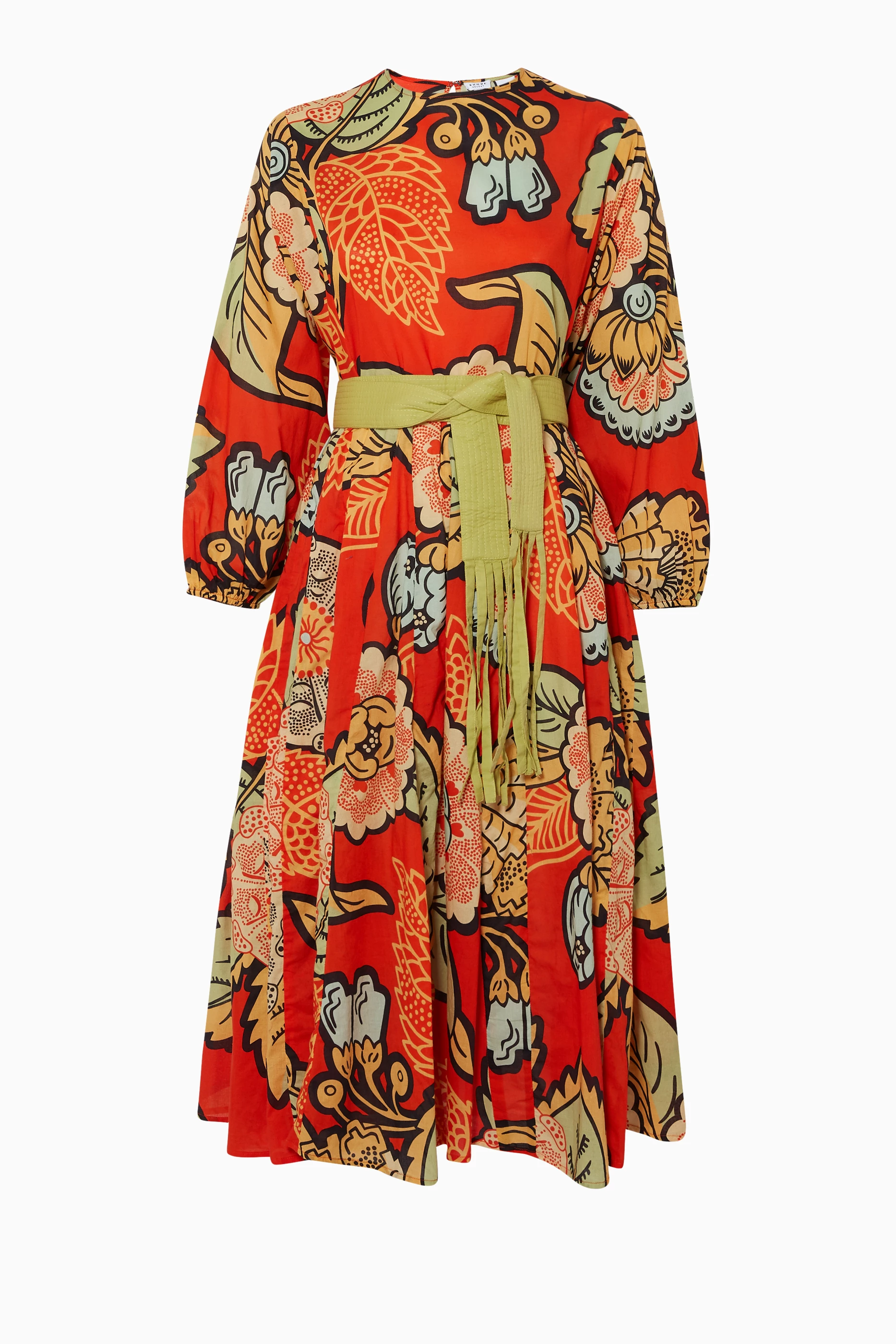 Buy RHODE Multicolour Multi Coloured Printed Devi Midi Dress For Women Online Ounass UAE
