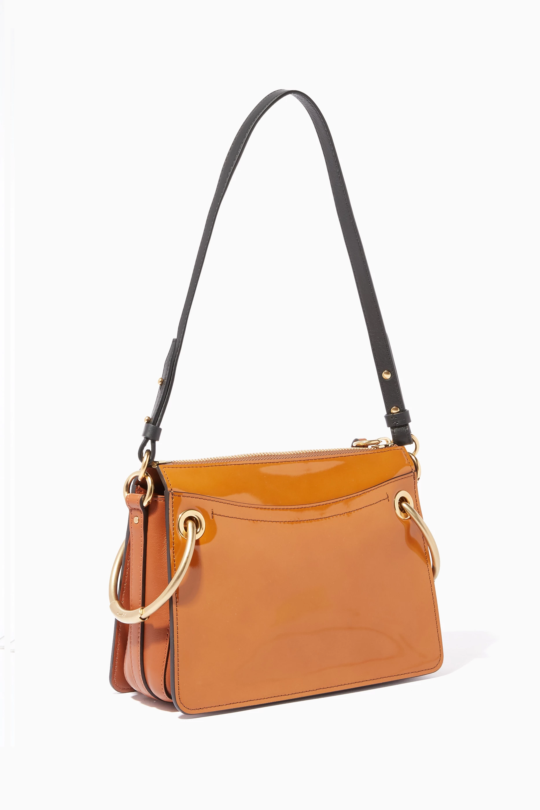 Buy Chloe Brown Caramel Brown Small Roy Lambskin Shoulder Bag For Women Online Ounass UAE