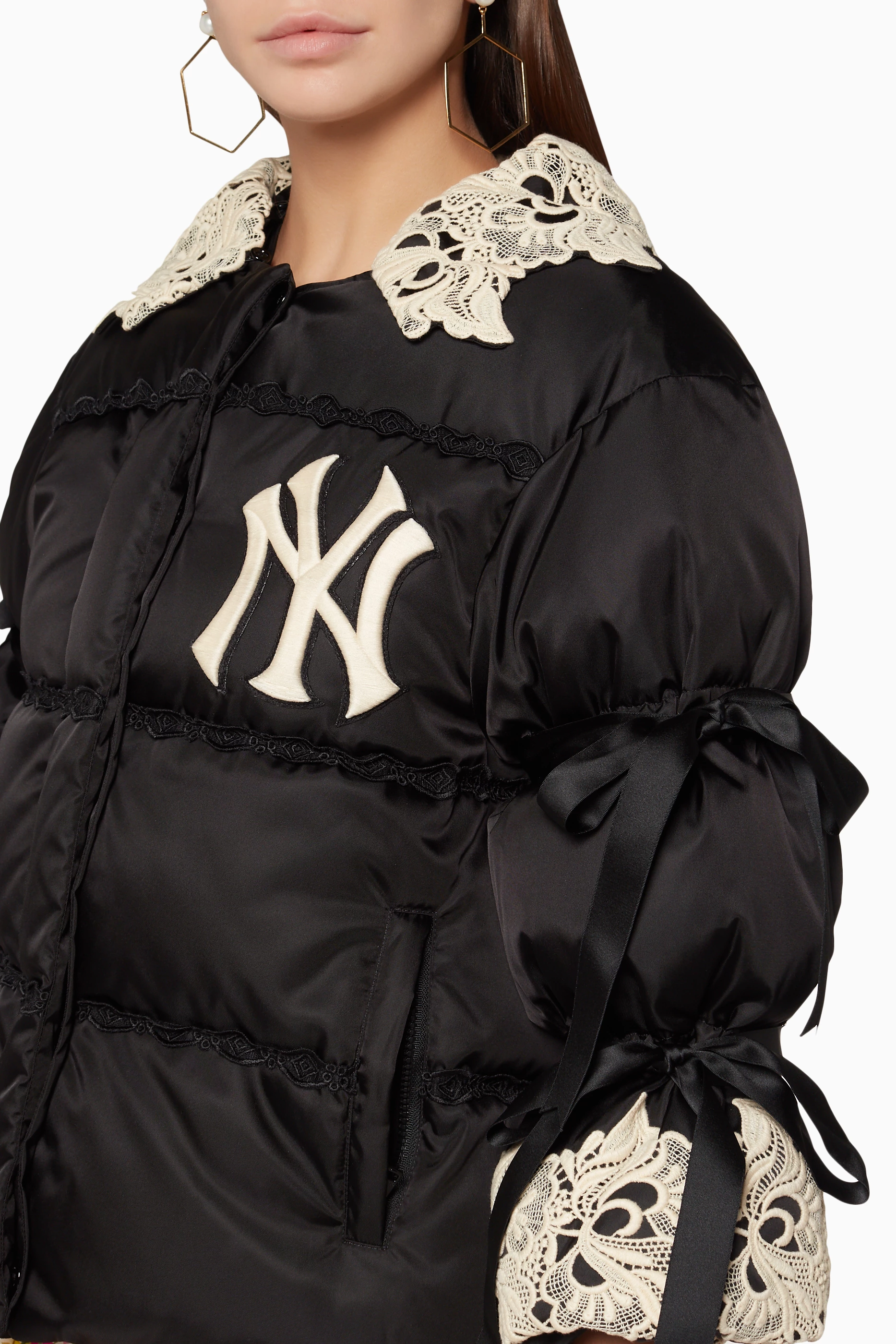 Buy Gucci Black Black White NY Yankees Patch Jacket For Women Online Ounass UAE