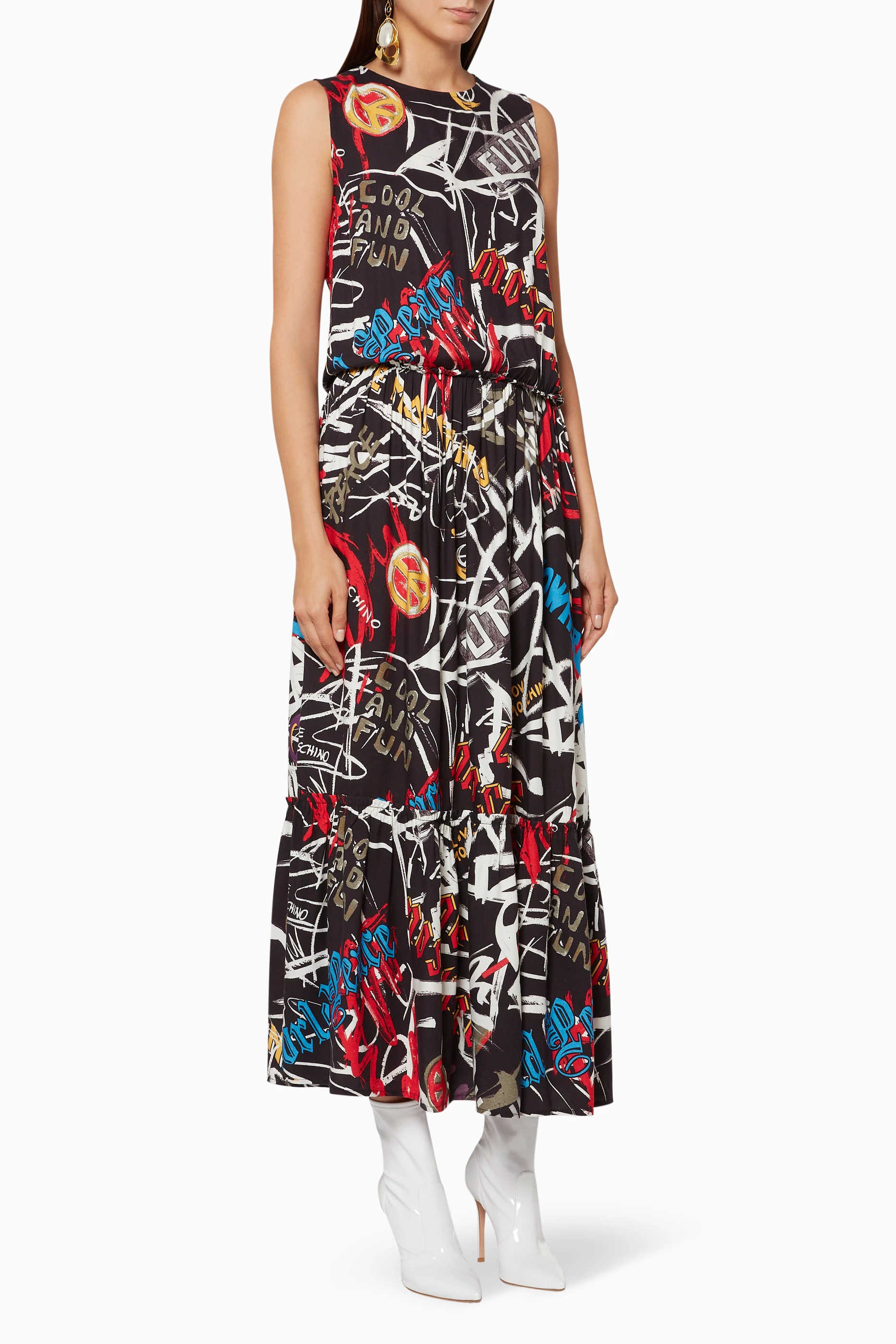 Moschino graffiti dress cheap