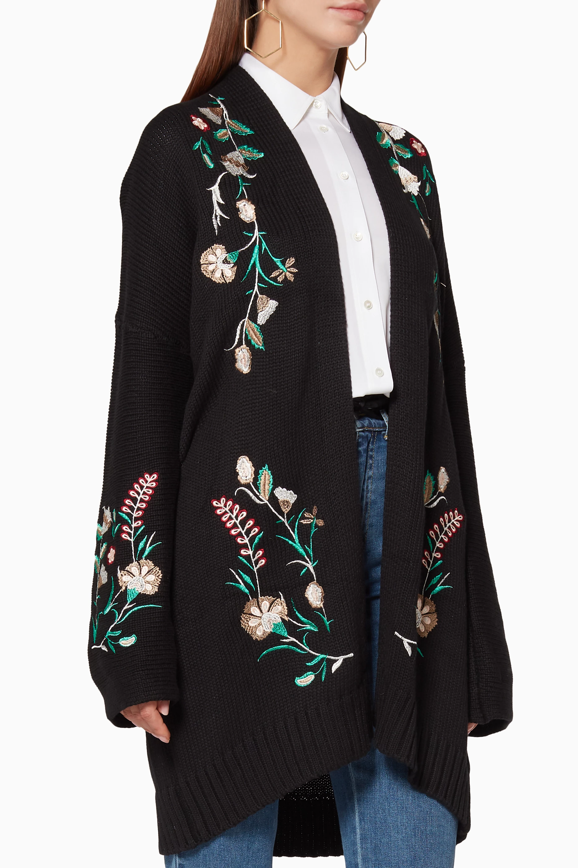 Buy Elliatt Black Black Embroidered Fiore Cardigan For Women Online Ounass UAE