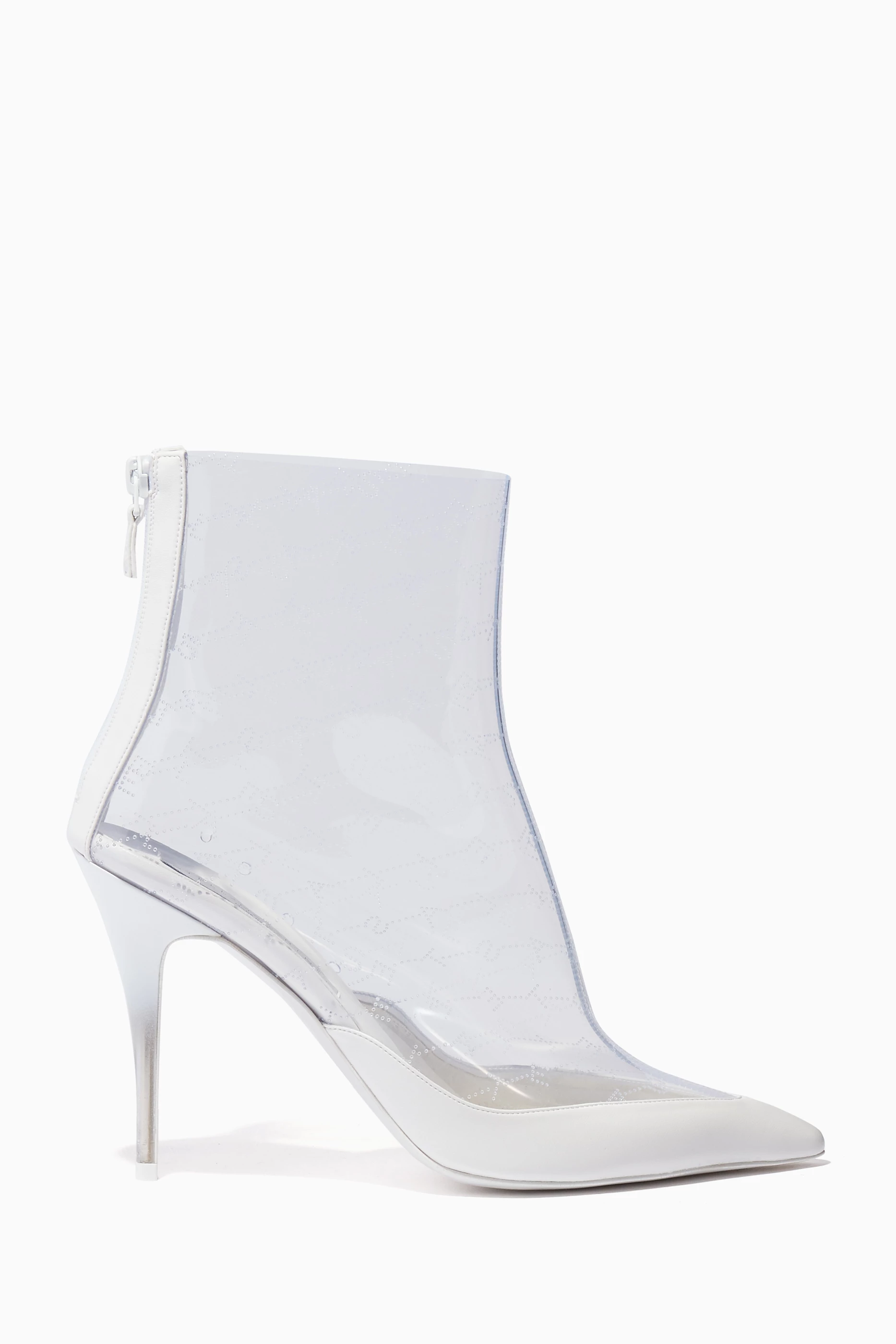 Stella mccartney white ankle boots hotsell