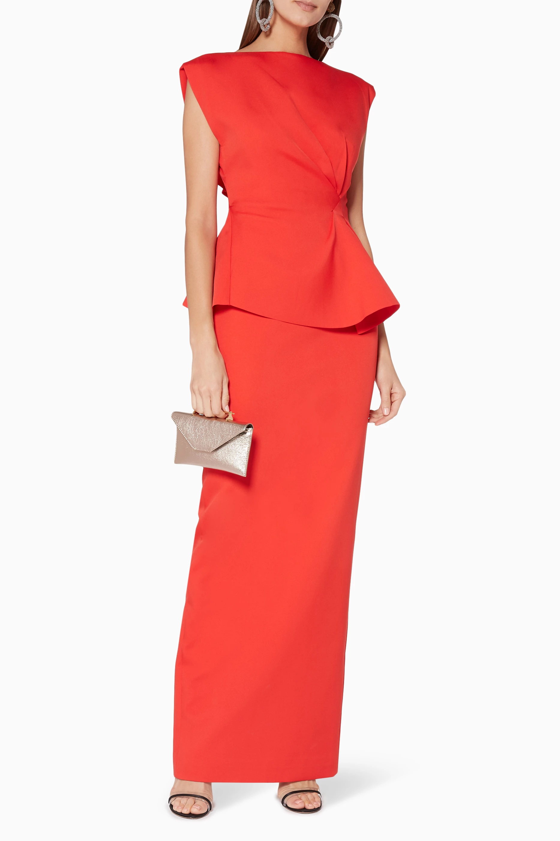 Buy Rachel Gilbert Orange Tangerine Adelaide Gown For Women Online Ounass UAE